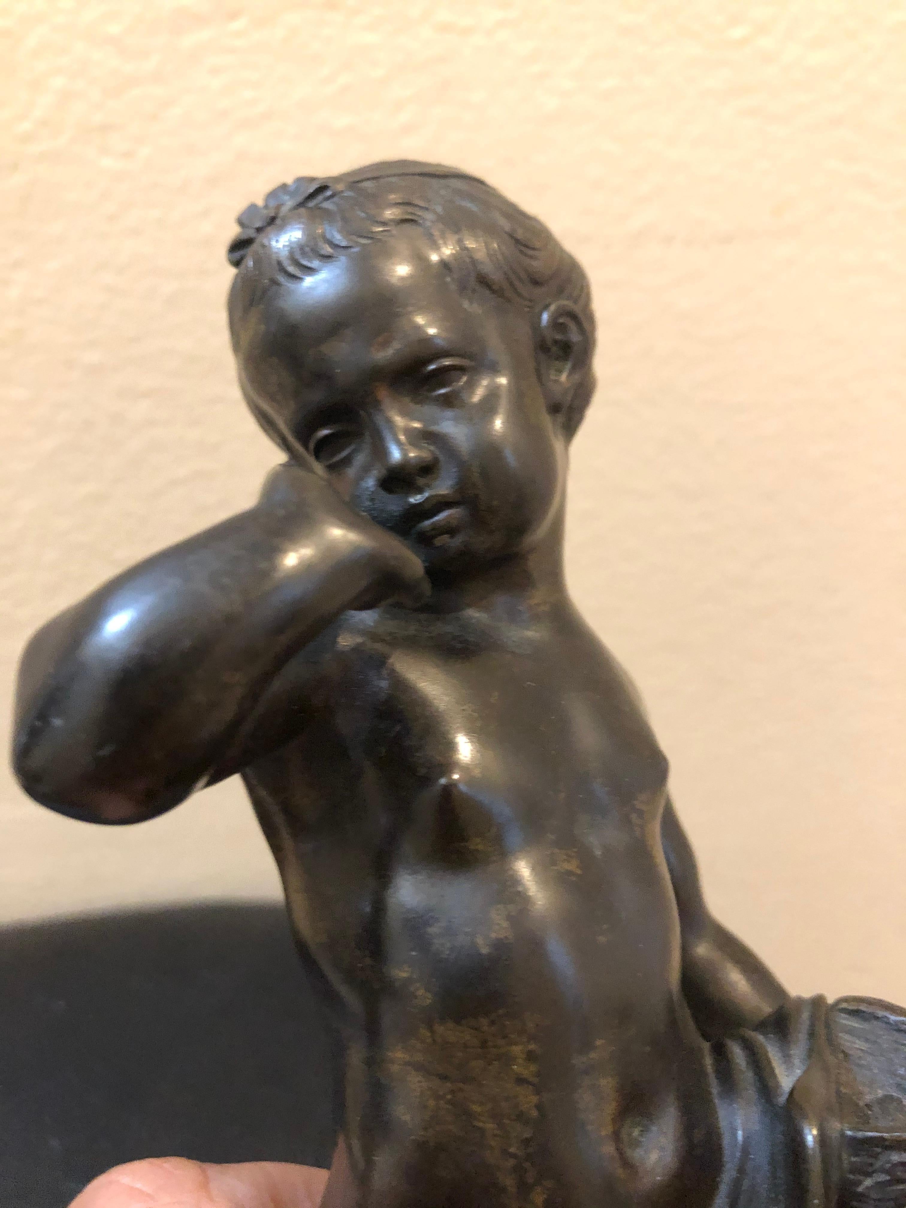 19th Century Bronze Putti's a Pair For Sale 1