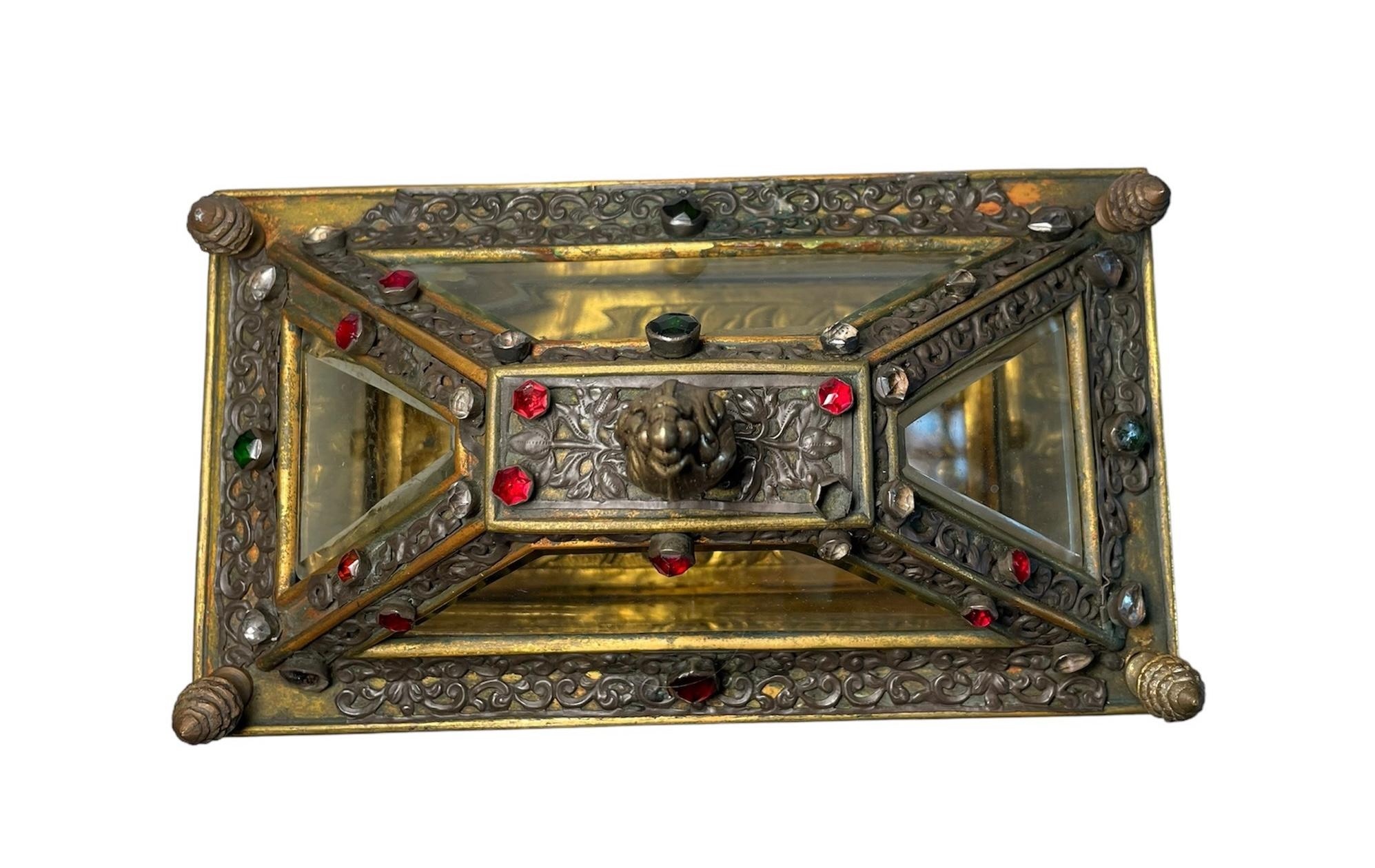 19th Century Bronze Reliquary Casket For Sale 6