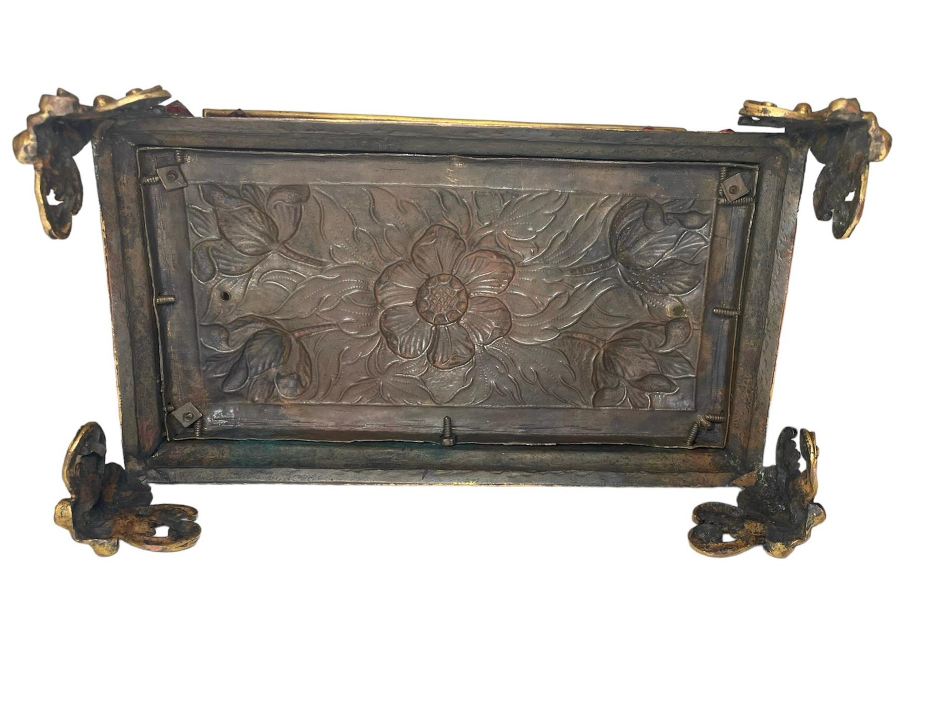 Unknown 19th Century Bronze Reliquary Casket For Sale