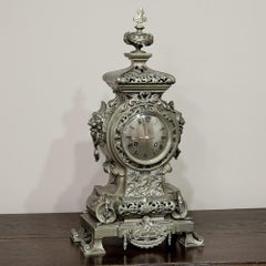 19th Century Bronze Renaissance Napoleon III Period Mantel Clock