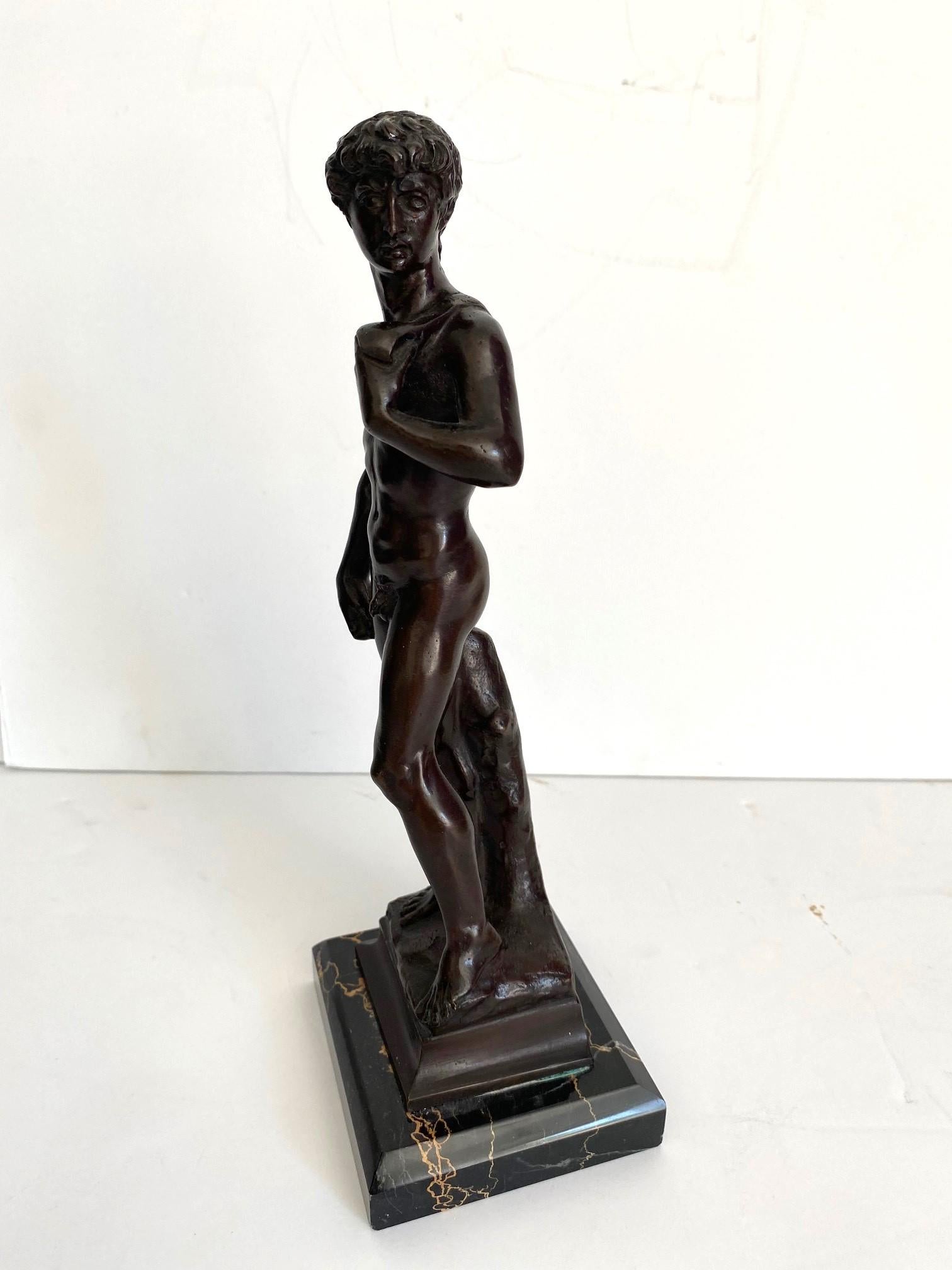 Italian 19th Century Bronze Roman Figurine For Sale
