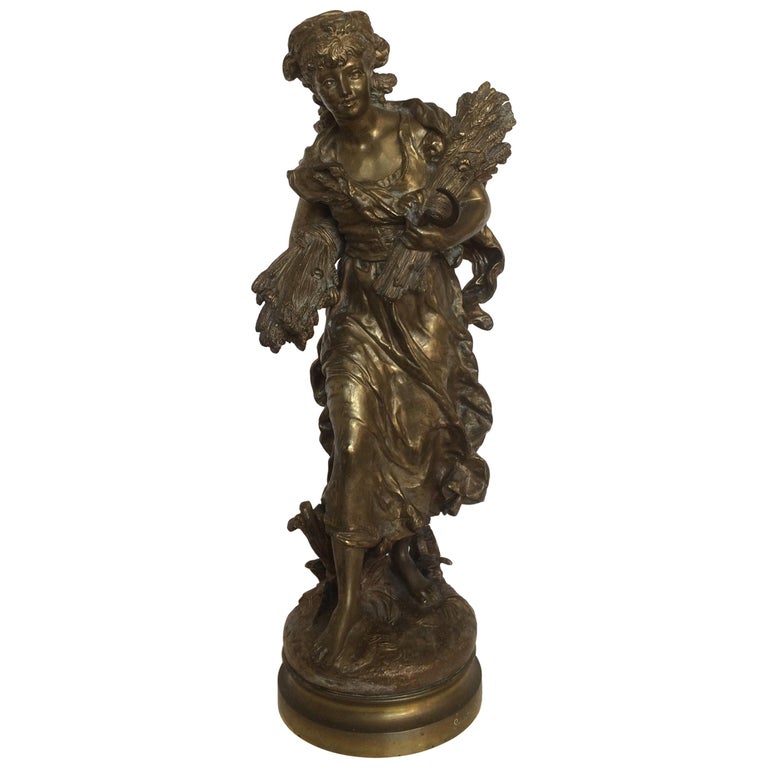 19th Century Bronze Sculpture by Hippolyte Moreau For Sale at 1stDibs