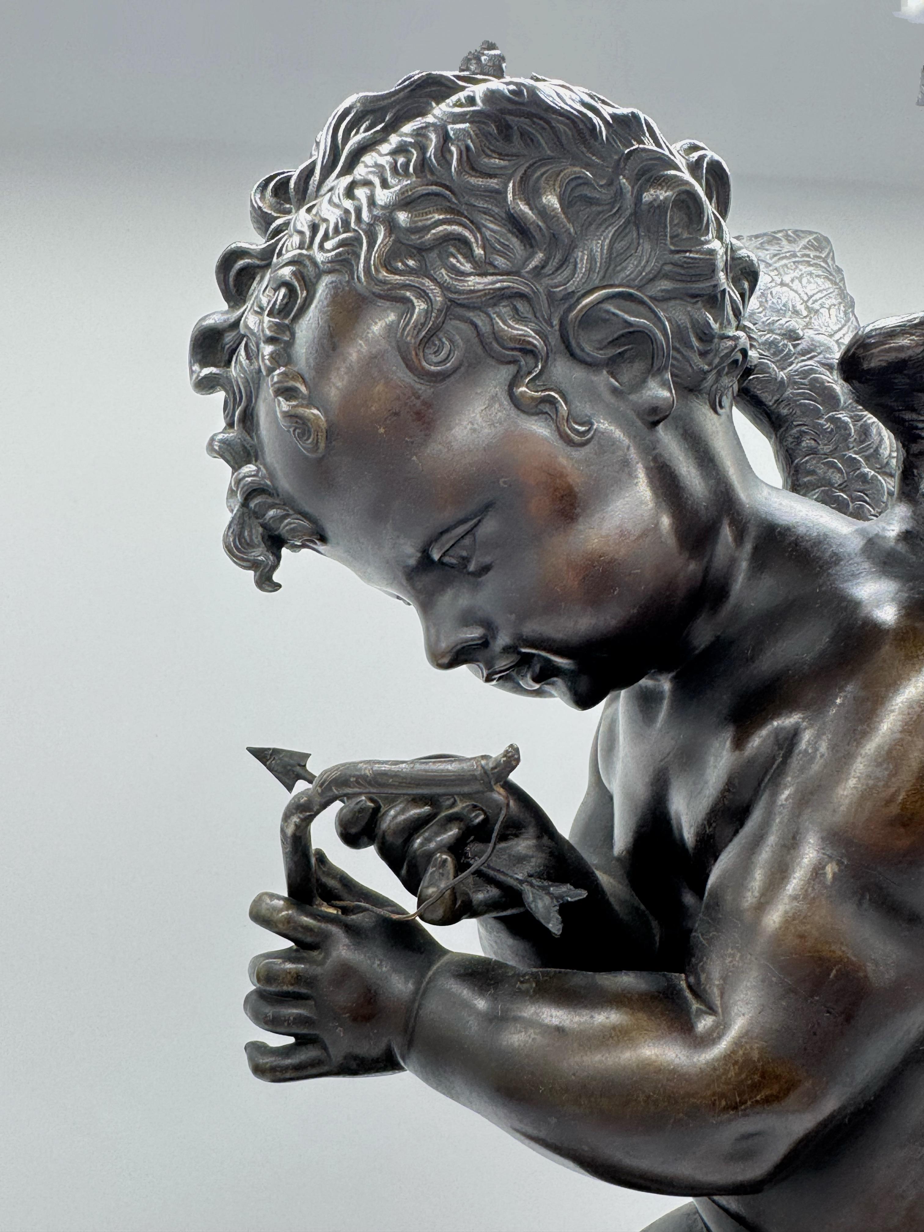 Bronzeskulptur „ Amor“ aus dem 19. Jahrhundert von Lemire im Angebot 4