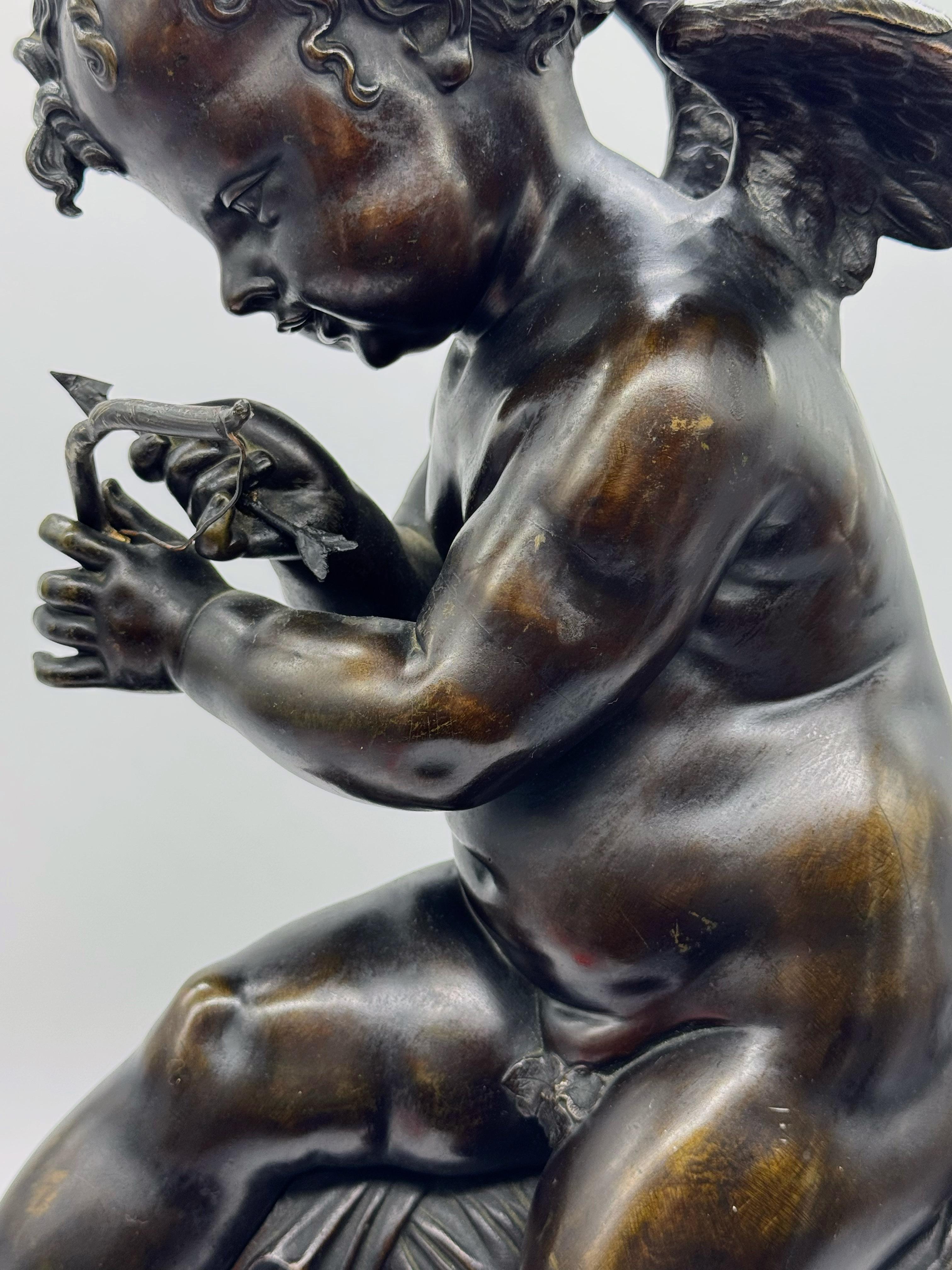 Bronzeskulptur „ Amor“ aus dem 19. Jahrhundert von Lemire im Angebot 5