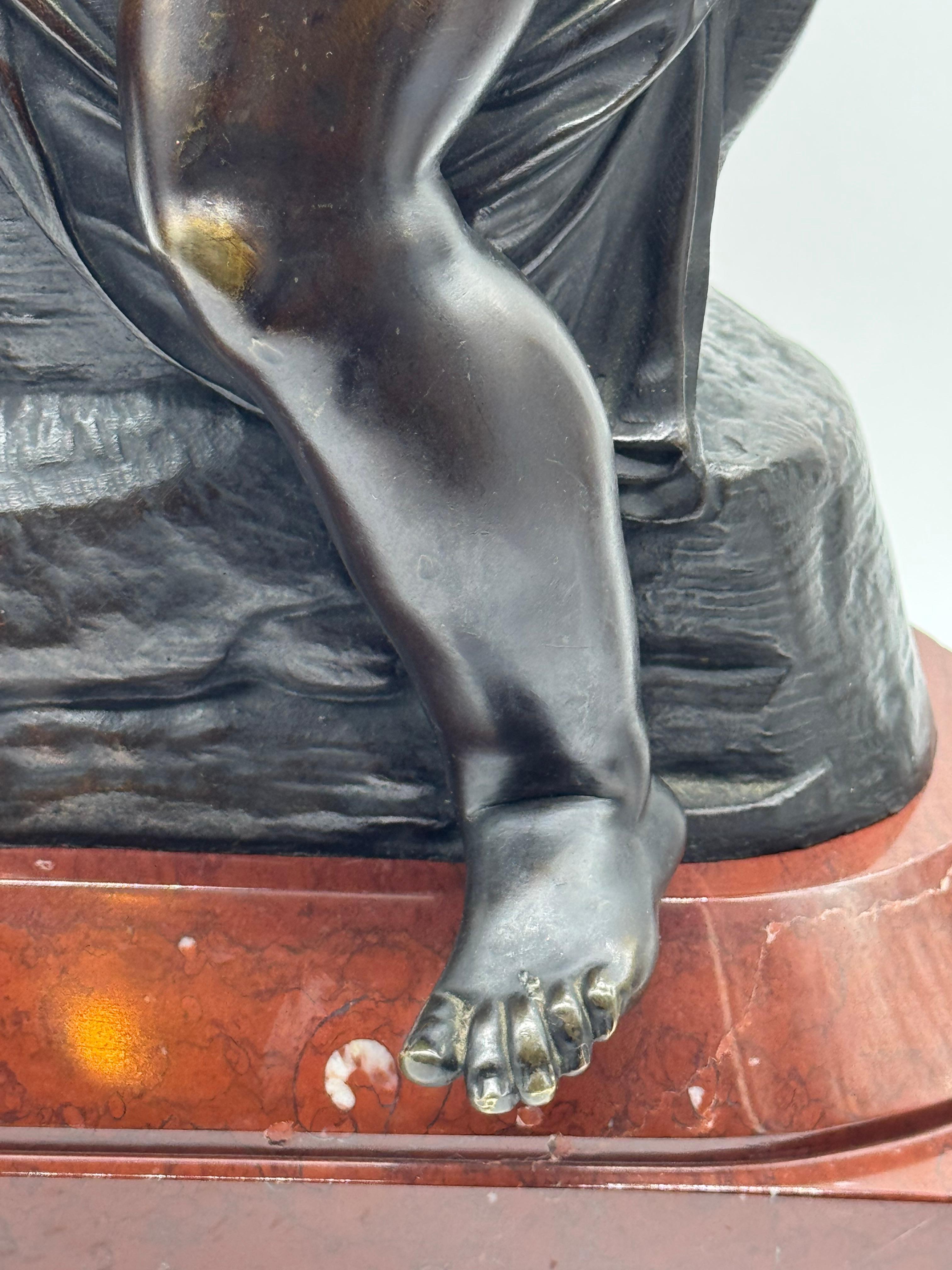 Bronzeskulptur „ Amor“ aus dem 19. Jahrhundert von Lemire (Neoklassisch) im Angebot