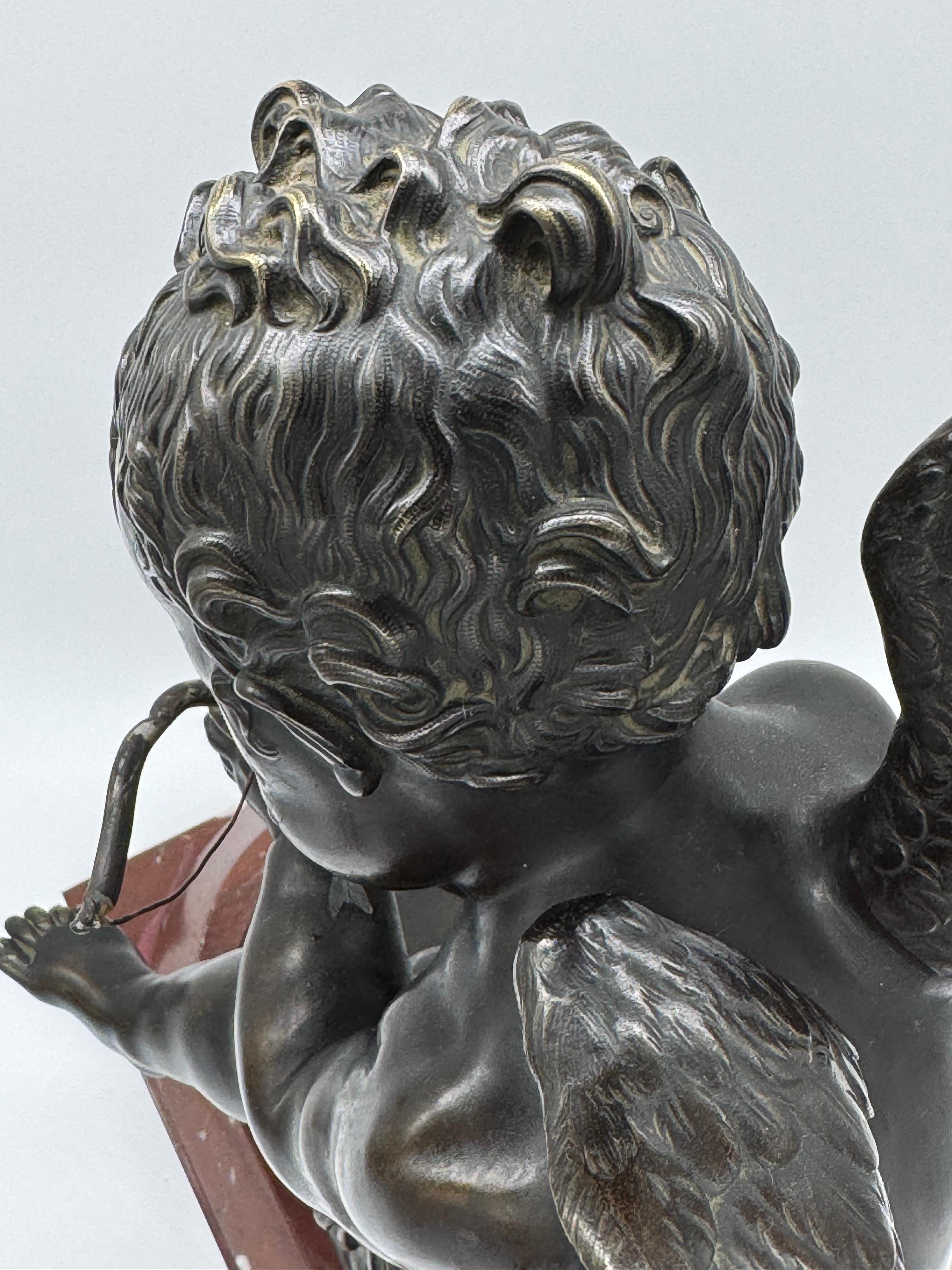 Bronzeskulptur „ Amor“ aus dem 19. Jahrhundert von Lemire im Angebot 2
