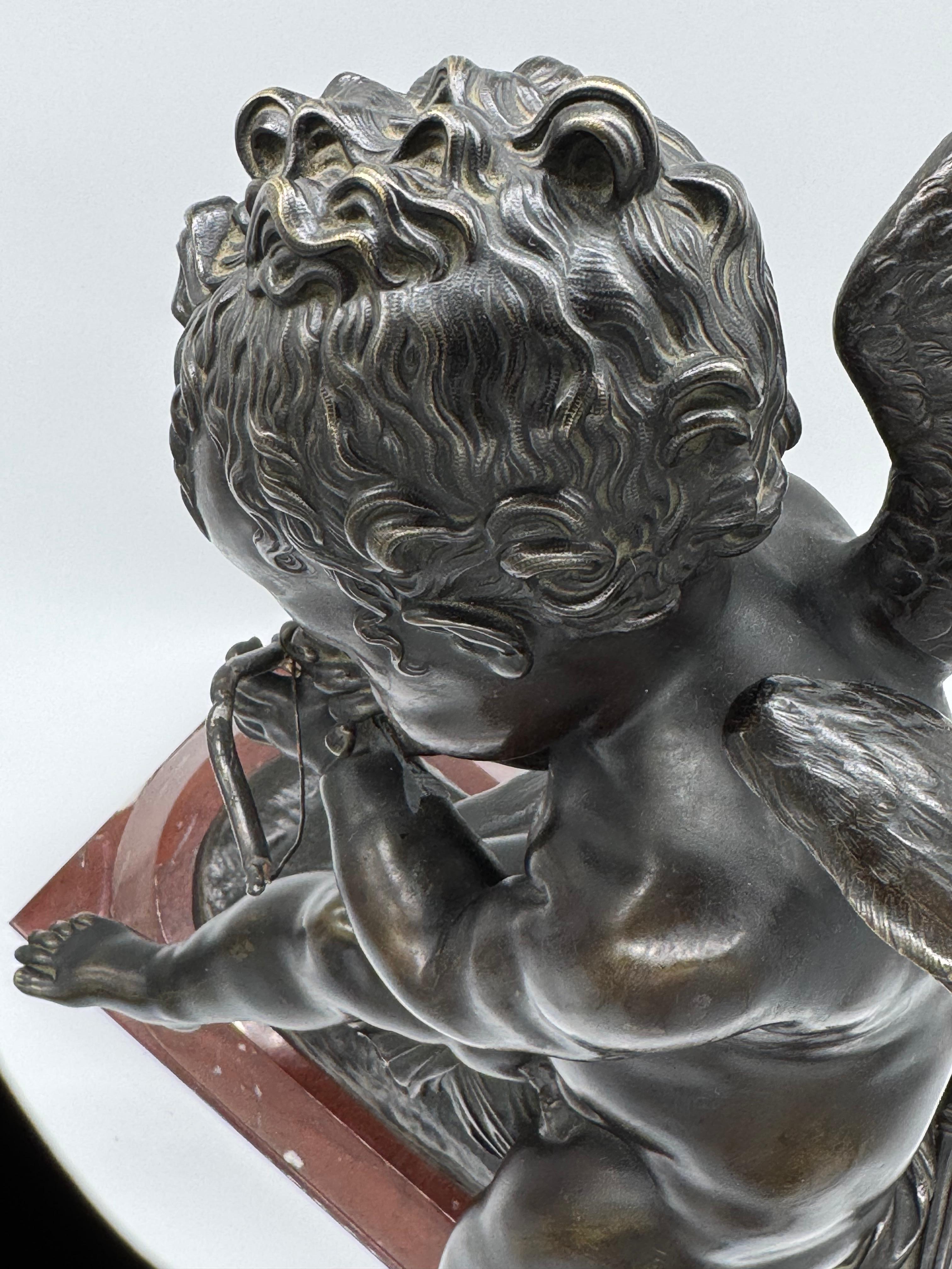 Bronzeskulptur „ Amor“ aus dem 19. Jahrhundert von Lemire im Angebot 3