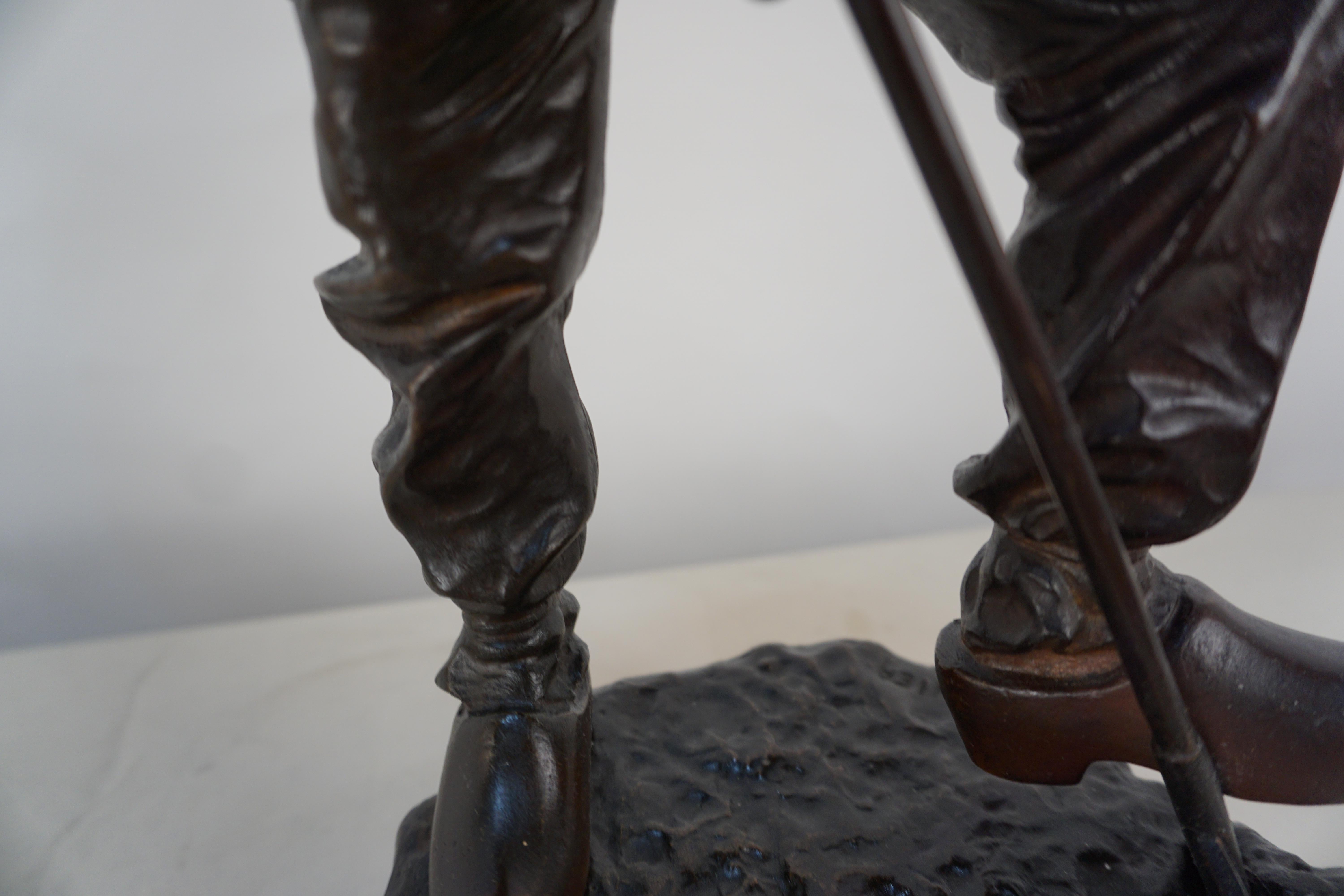 Escultura de bronce del siglo XIX Trabajador del campo de Jean Garnier en venta 2