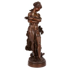 19th Century Bronze Sculpture of a Lady by Moreau