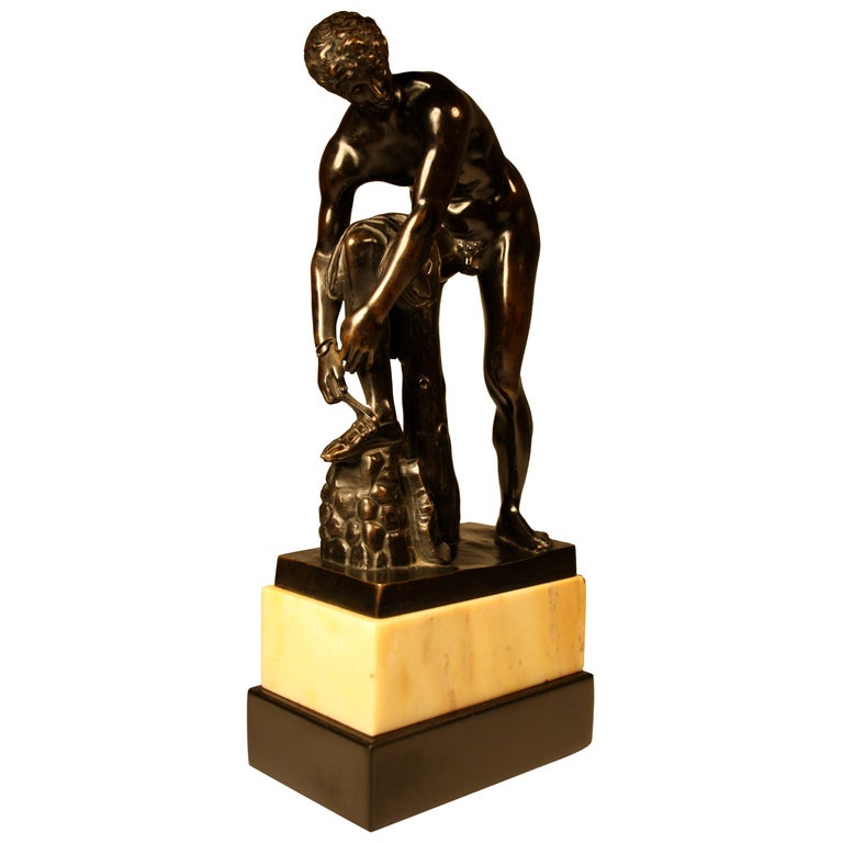 19th Century Bronze Sculpture of a Roman at 1stDibs