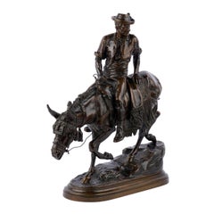 19th Century Bronze Sculpture of a Spanish Rider by Isidore Bonheur