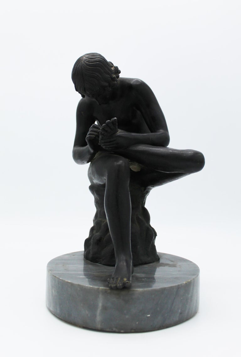 19th Century Bronze Sculpture of Boy after Original Classical Greek