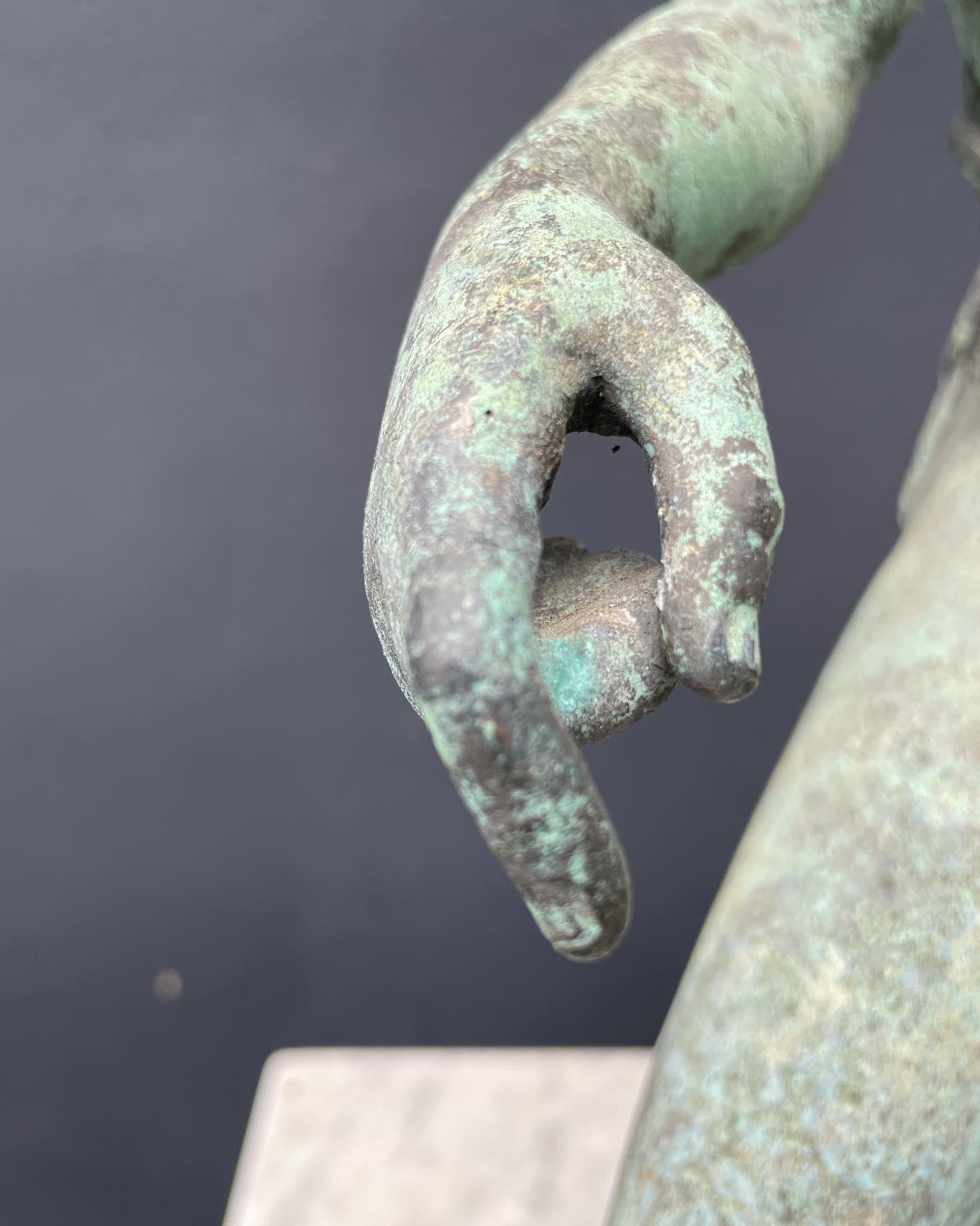 Neoclassico Scultura in bronzo di Hermes del XIX secolo in vendita