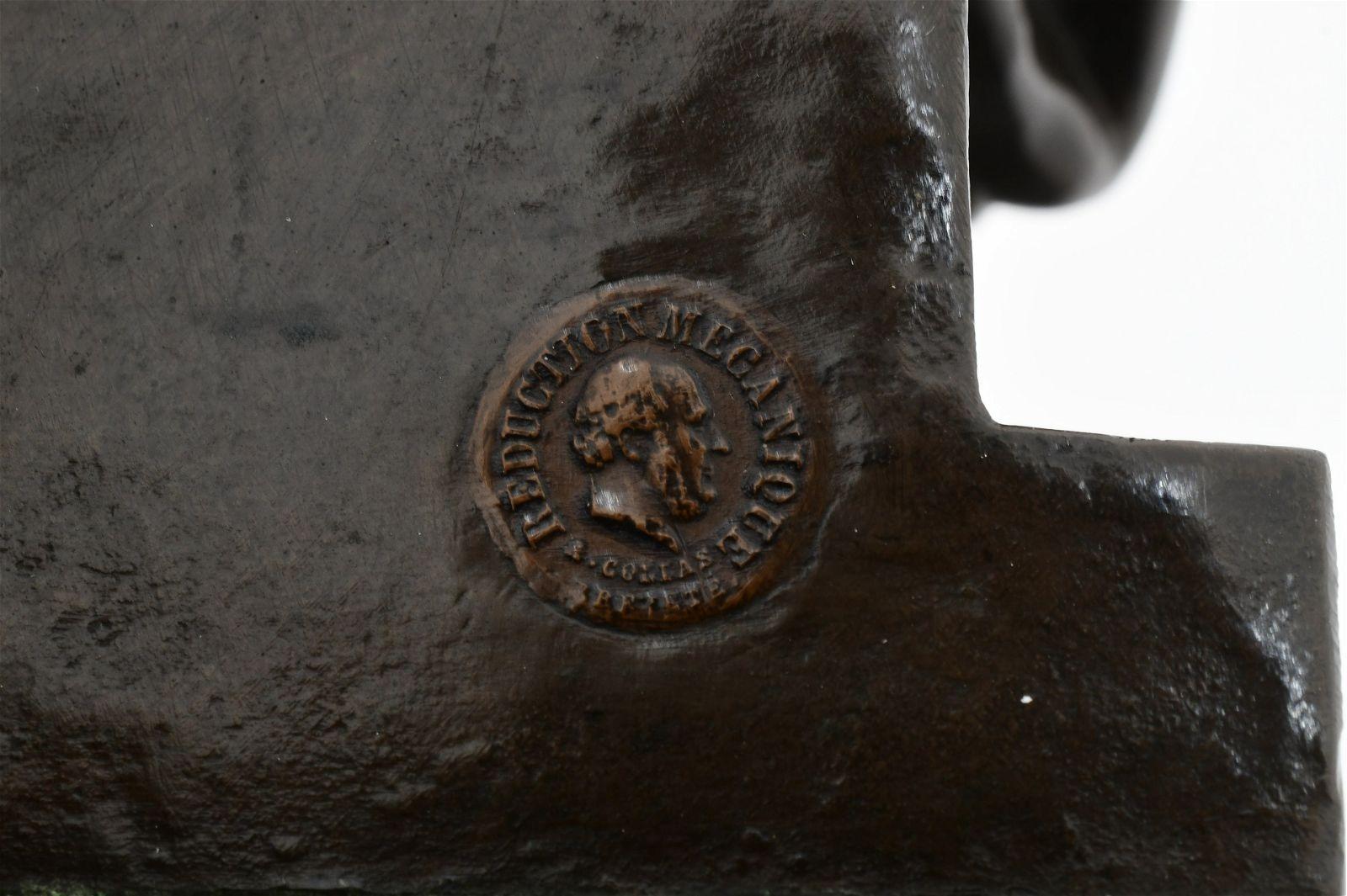 French 19th Century Bronze Sculpture of Moses After Michelangelo Cast by Barbedienne