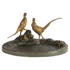 19th Century Bronze Sculpture of Pheasant Family – Attributed to J. Hardy
