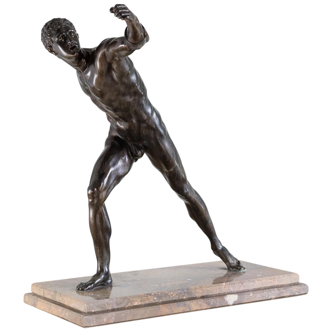 19th Century Bronze Sculpture of the Borghese Gladiator