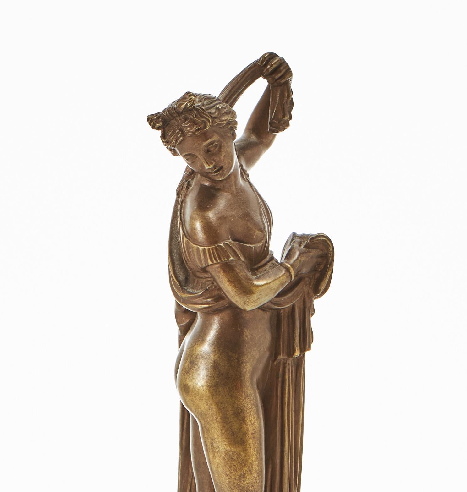 Italiano Scultura in bronzo del XIX secolo, Venere Callipigia, Grand Tour, Sommer Napoli in vendita