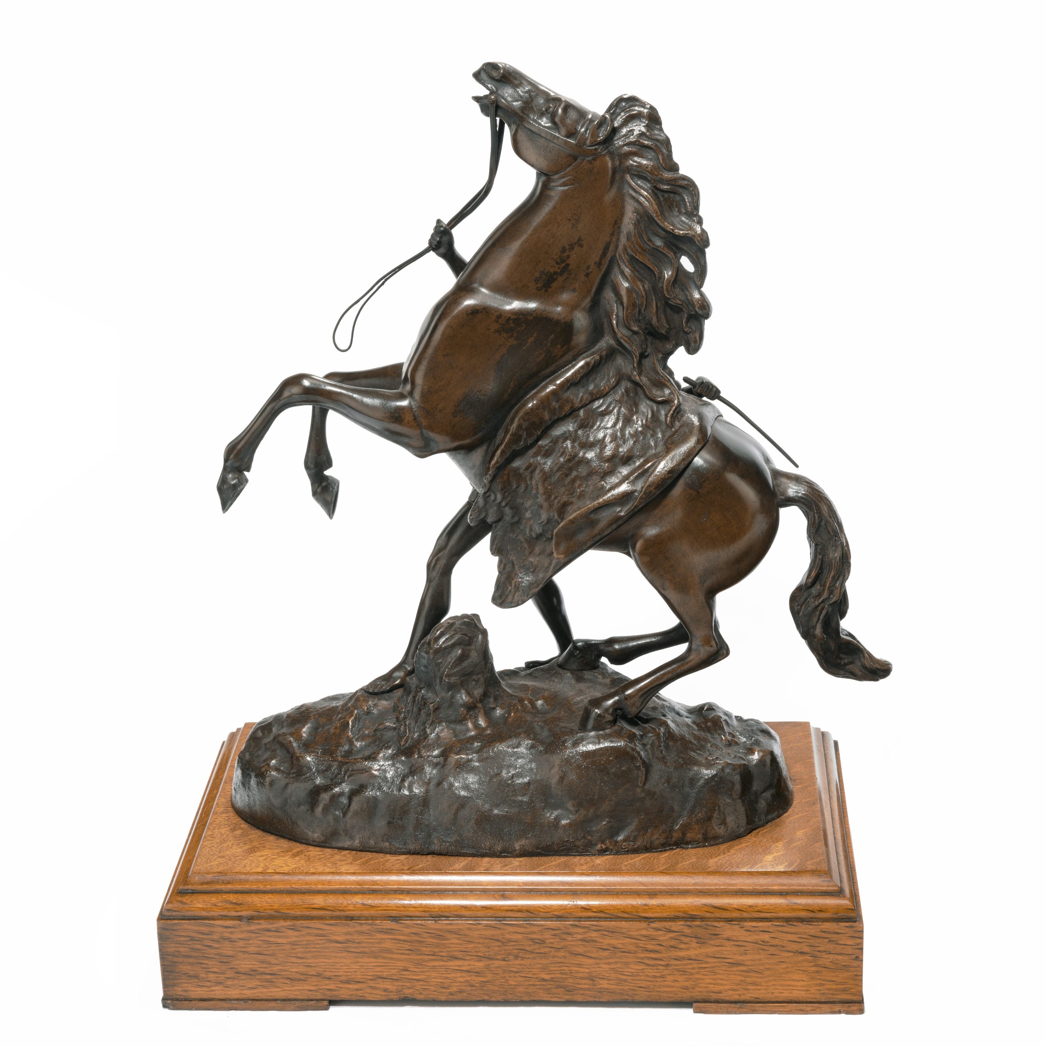 19th Century Bronze Sculptures of the Marly Horses 4
