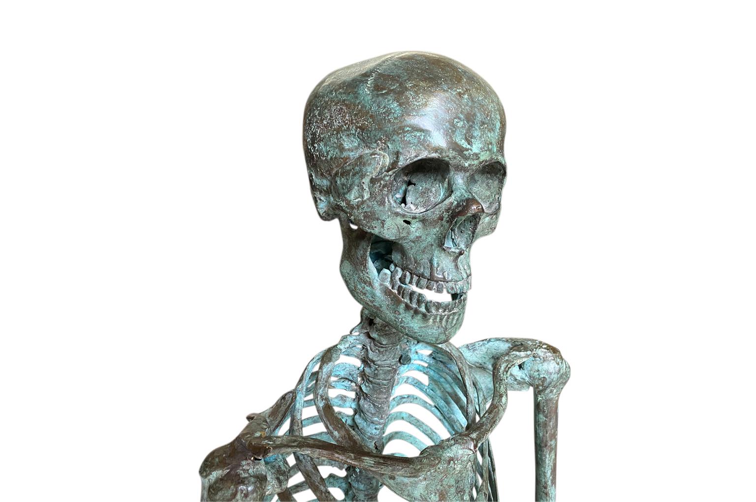19th Century Bronze Skeleton In Good Condition For Sale In Atlanta, GA