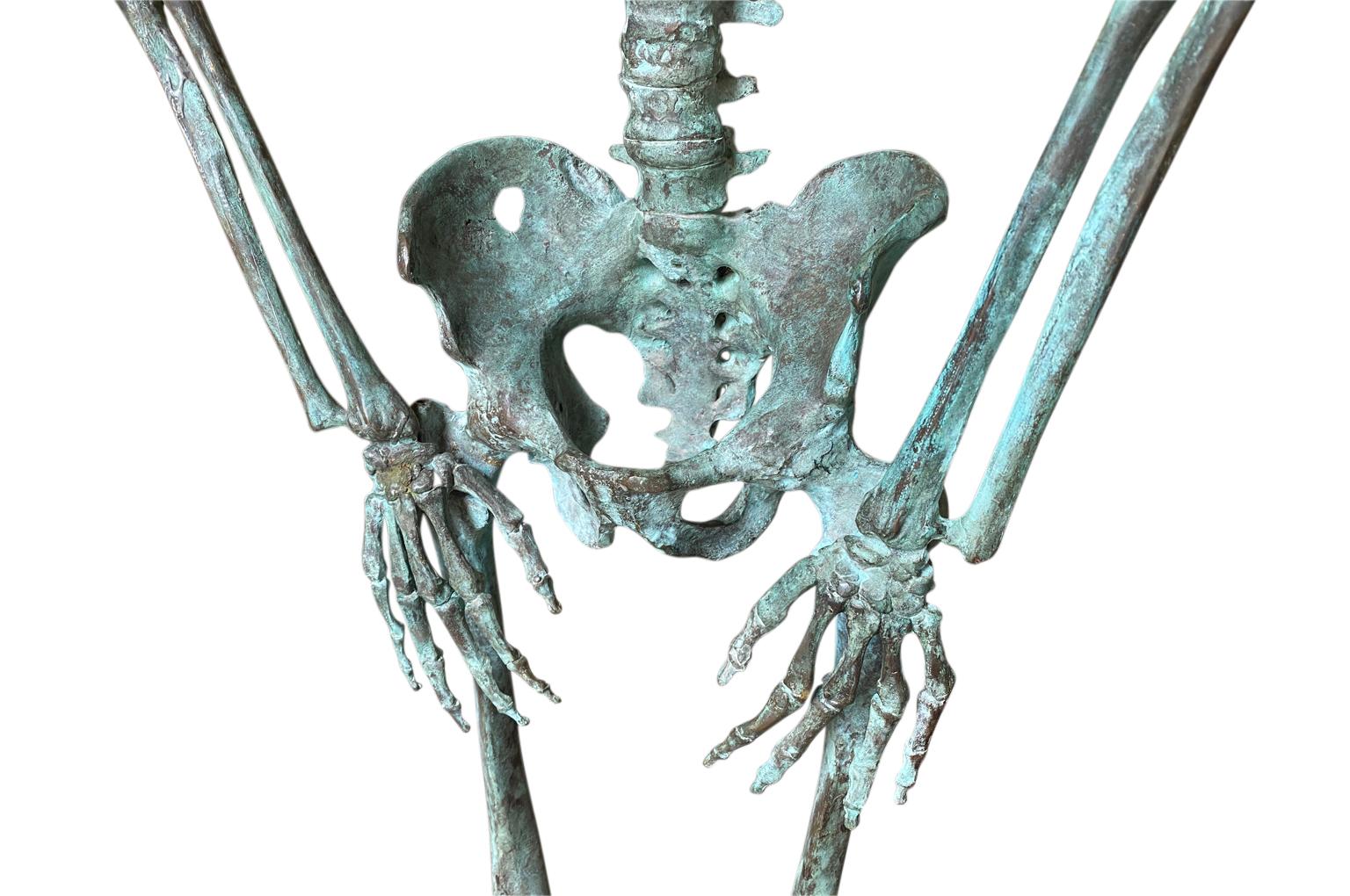 Squelette en bronze du 19ème siècle en vente 1