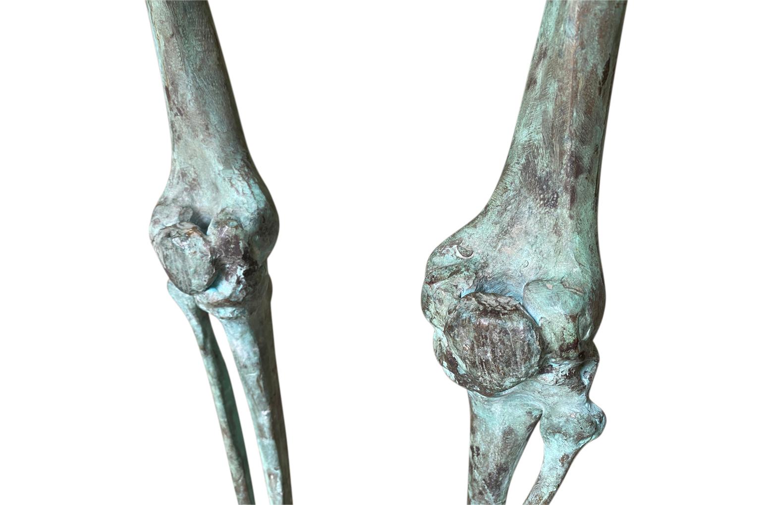 Squelette en bronze du 19ème siècle en vente 2