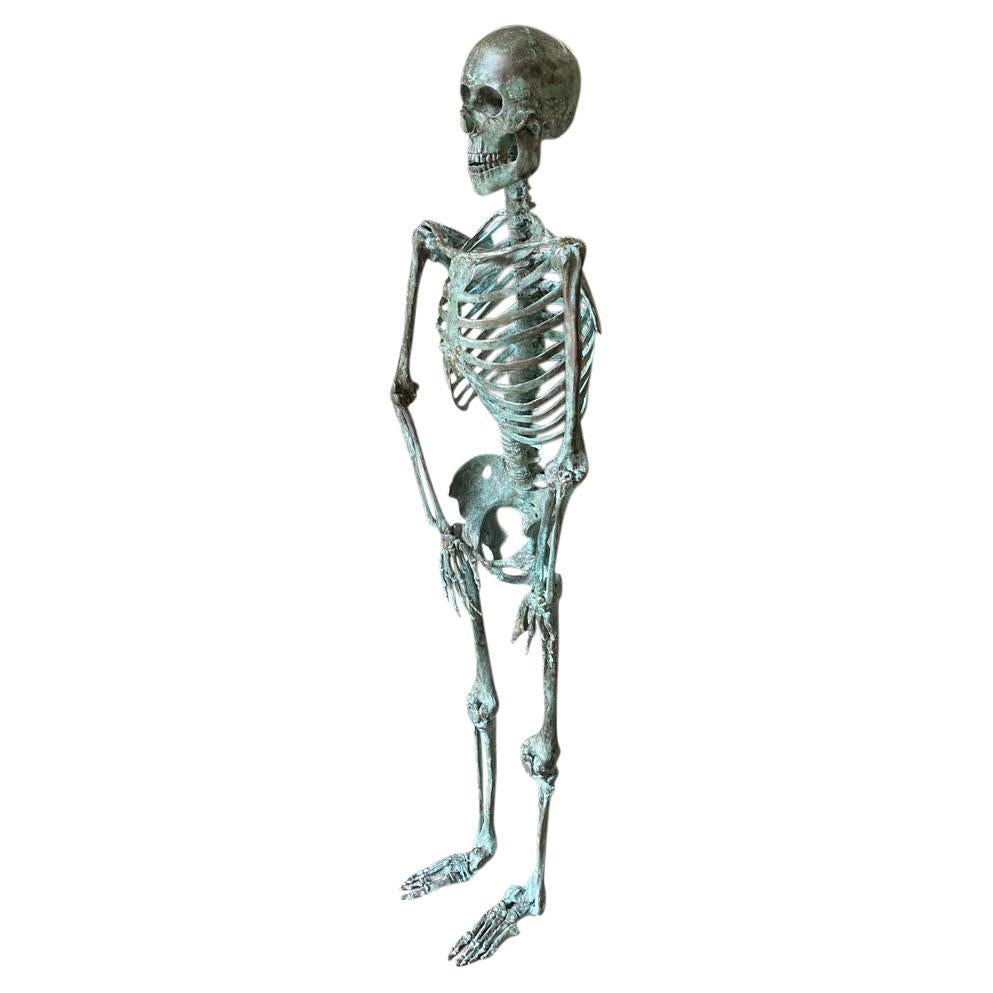 19th Century Bronze Skeleton