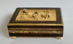 Kleine Tabak-Schnupftabakdose aus Bronze aus dem 19.