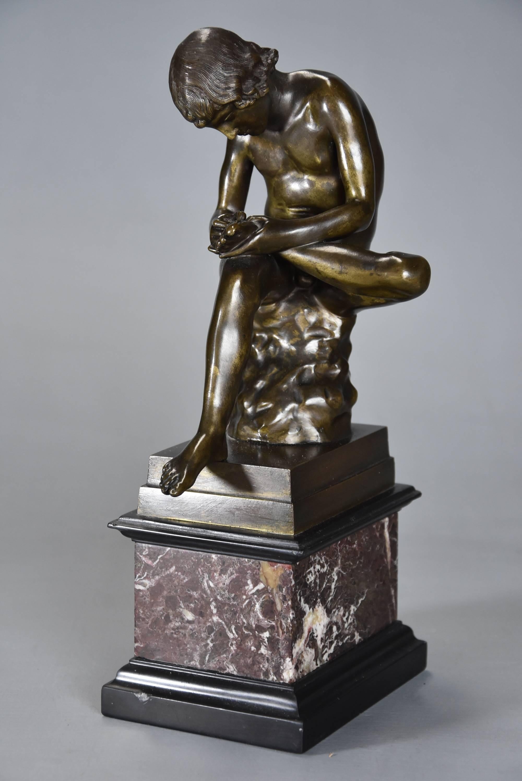boy with thorn statue for sale