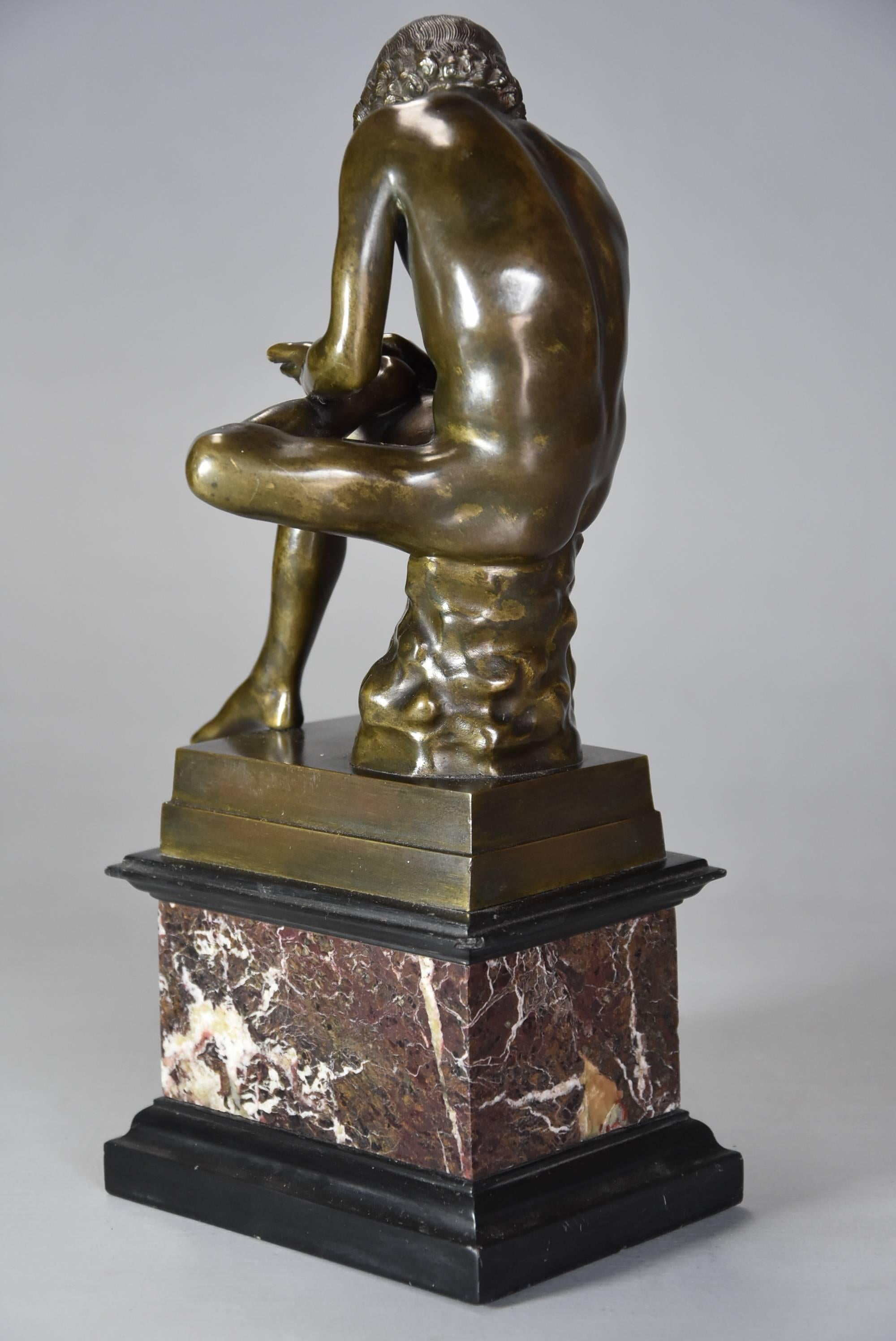 19th Century Bronze 'Spinario' or 'Boy with Thorn in Foot', after the Antique 1