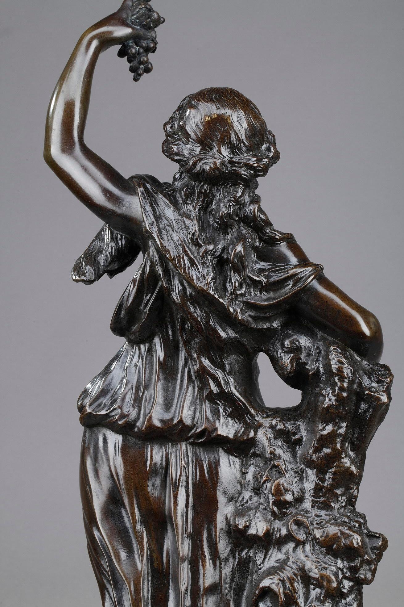 19th Century Bronze Statue: Bacchante For Sale 5