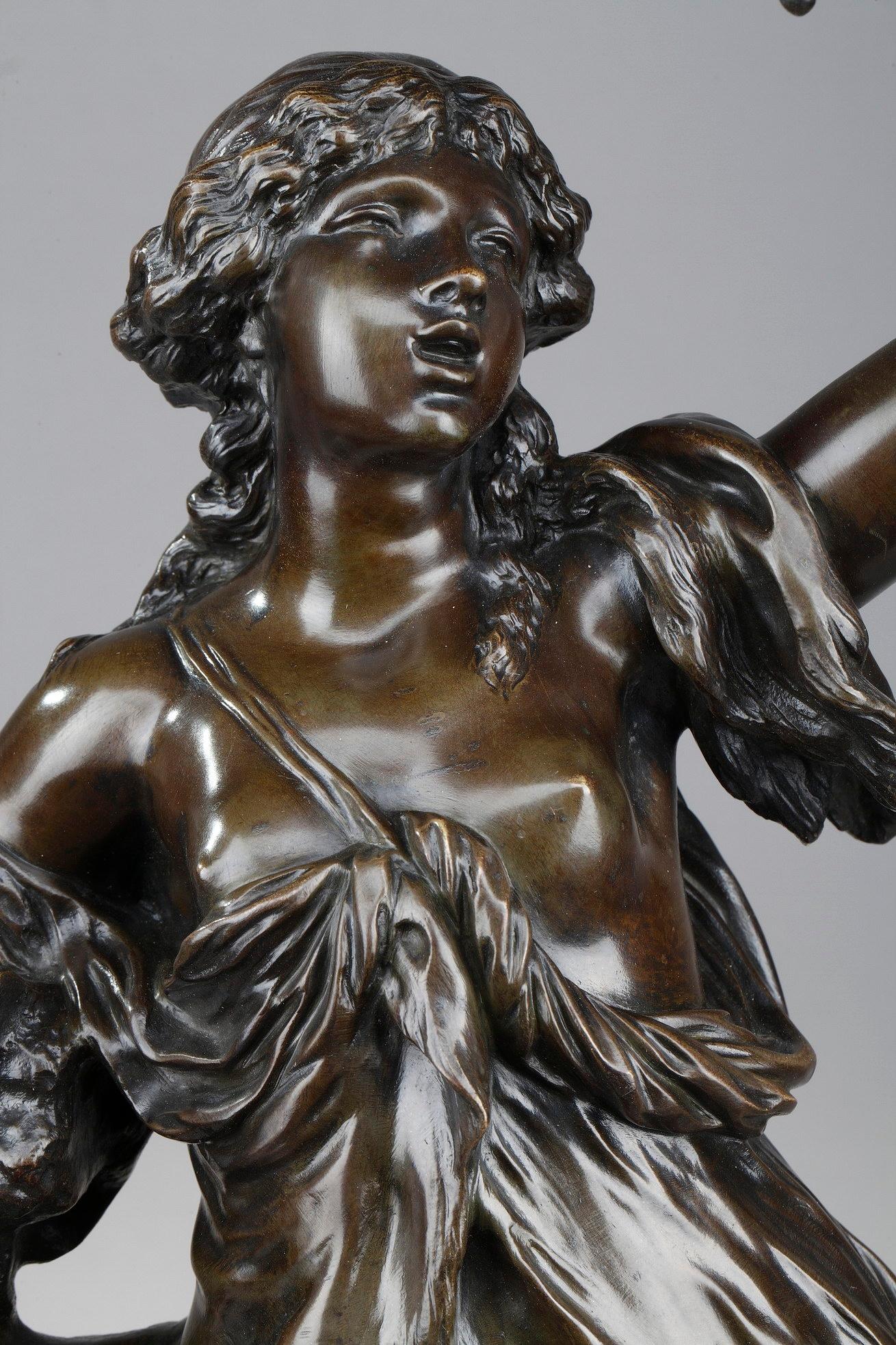 Statue en bronze du 19ème siècle : Bacchante en vente 5