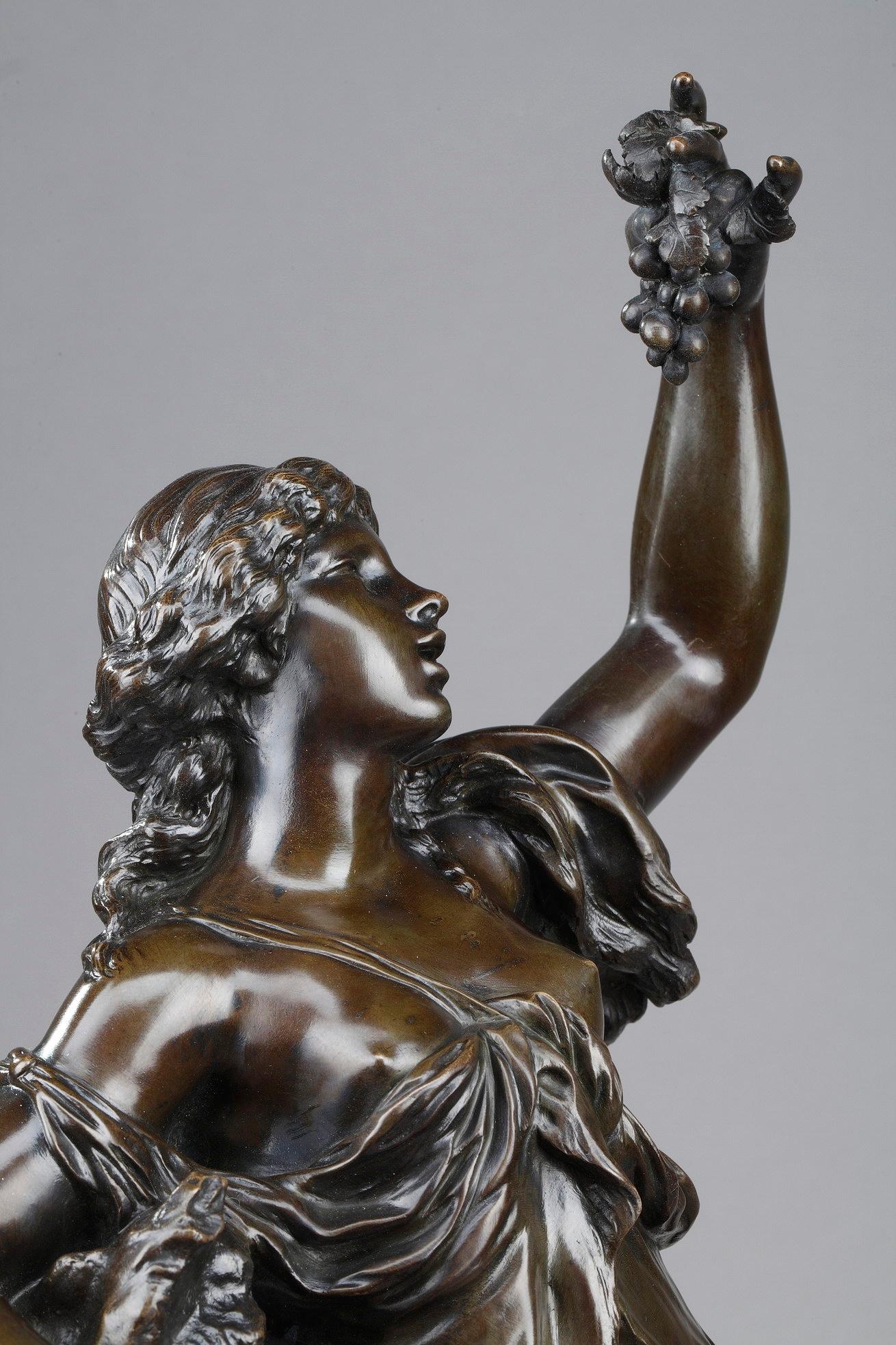 Statua in bronzo del XIX secolo: Baccante in vendita 12