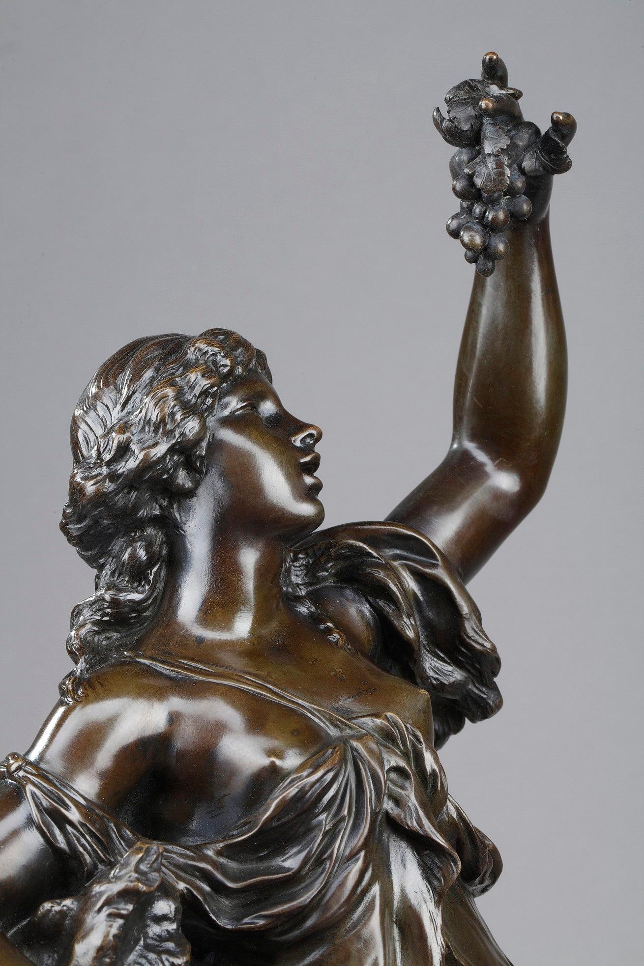 Bronzestatue aus dem 19. Jahrhundert: Bacchante im Angebot 13