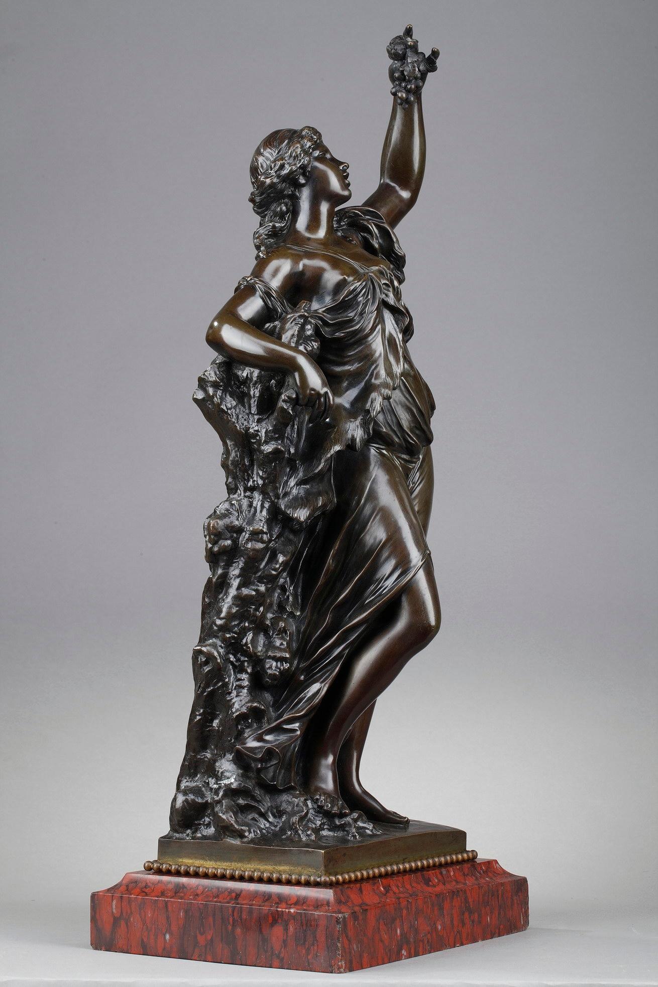Napoleon III 19th Century Bronze Statue: Bacchante For Sale
