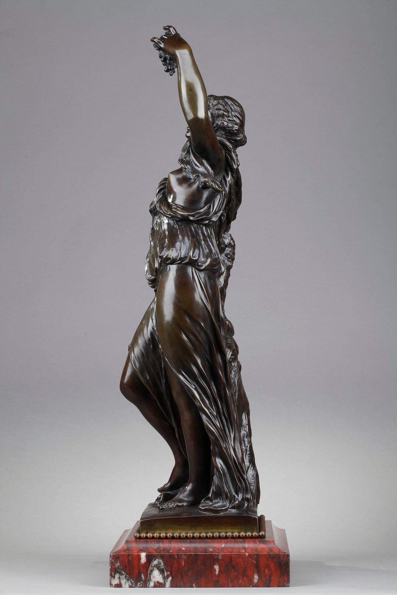 19th Century Bronze Statue: Bacchante For Sale 1