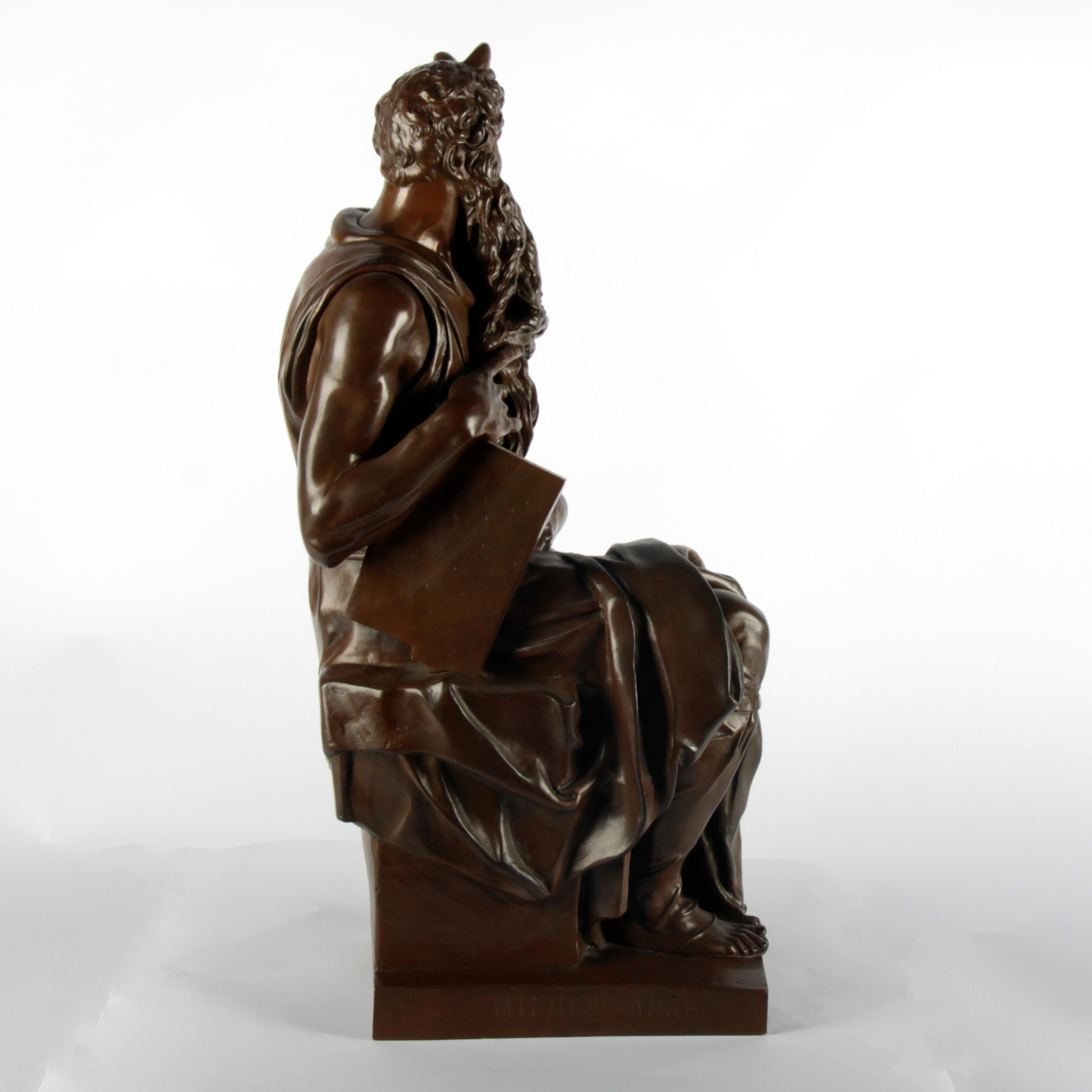 Européen Statue en bronze du 19e siècle en vente