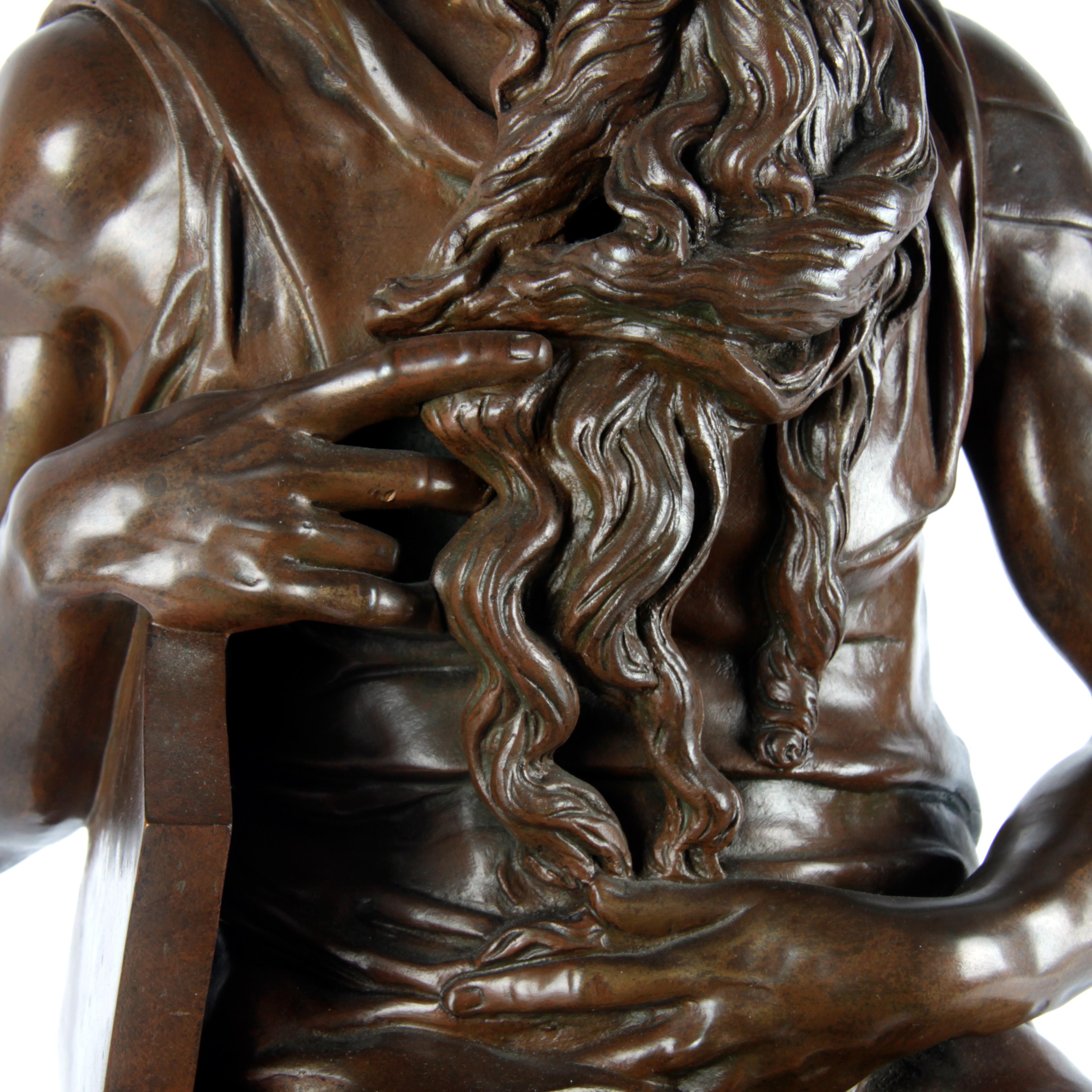 Statue en bronze du 19e siècle en vente 3