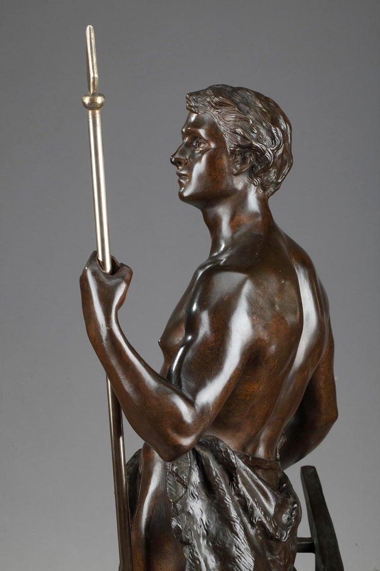 19th Century Bronze Statue: Le Travail, by Ernest Rancoulet For Sale 9