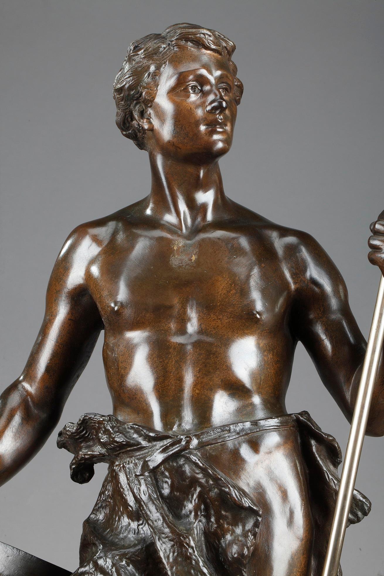 le travail bronze statue