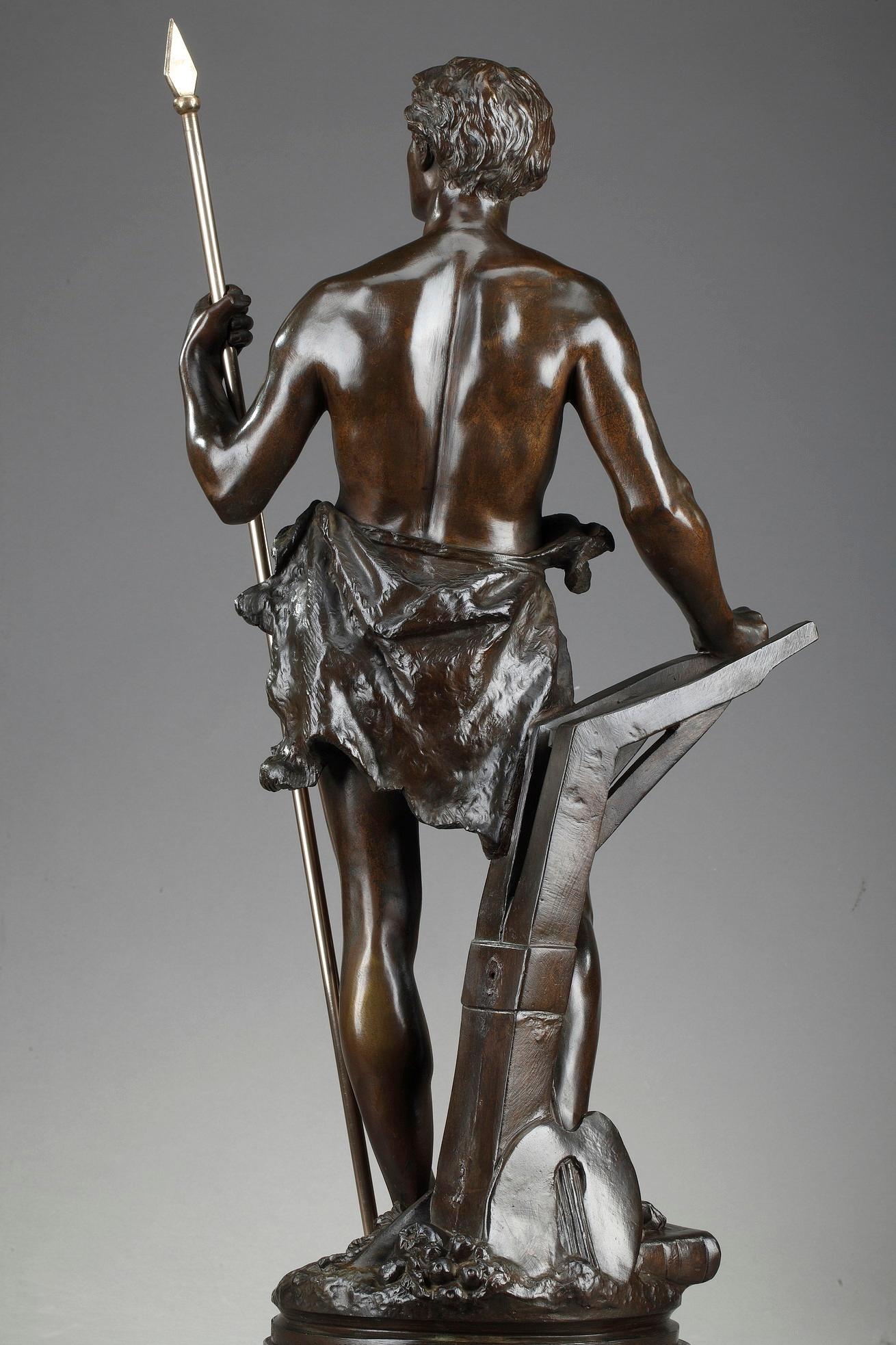 19th Century Bronze Statue: Le Travail, by Ernest Rancoulet In Good Condition In Paris, FR
