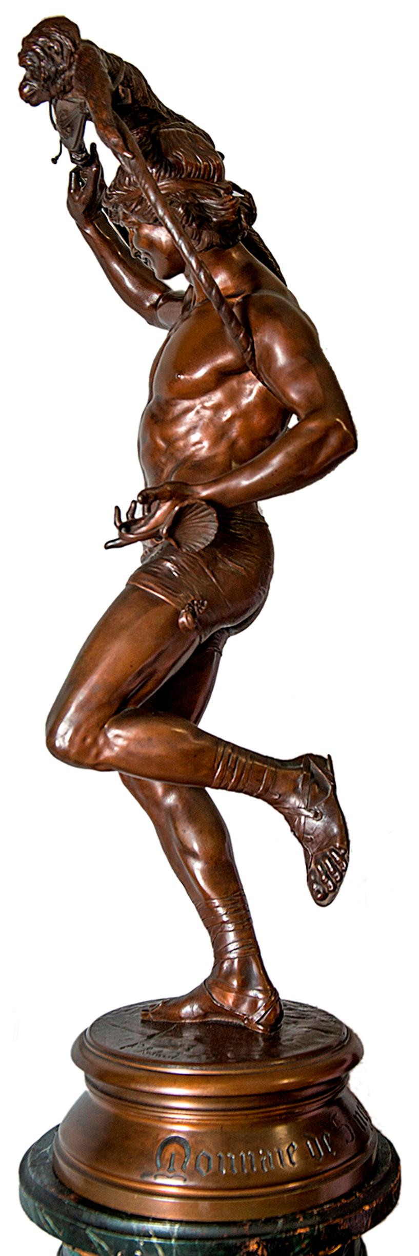 19th Century Bronze Statue of a Circus Act by F. Rolard 2