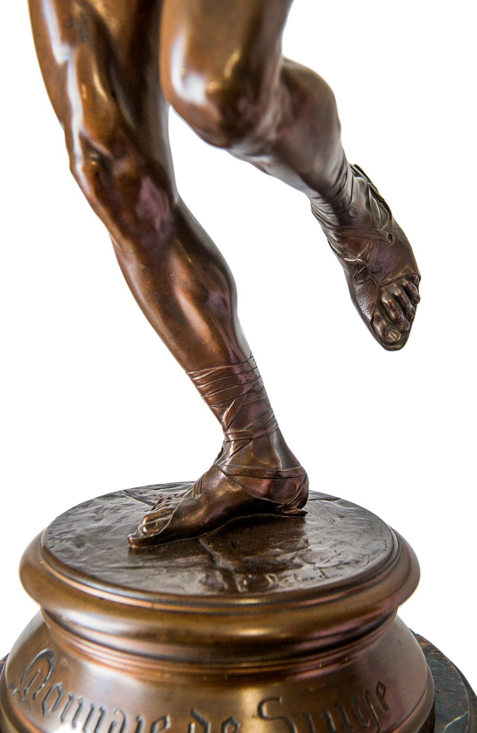 19th Century Bronze Statue of a Circus Act by F. Rolard 5