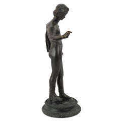 19th Century Bronze Statue of a Young Hunter