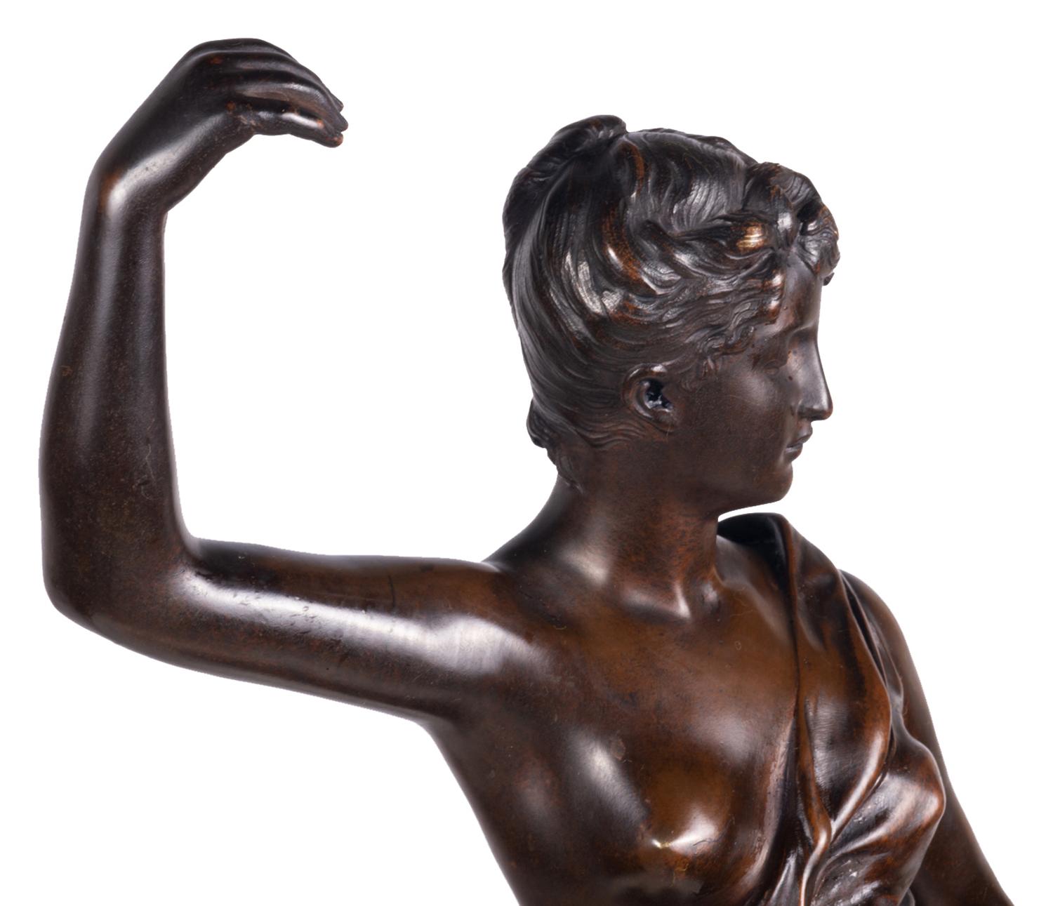 19th Century Bronze Statue of Diana the Huntress 6