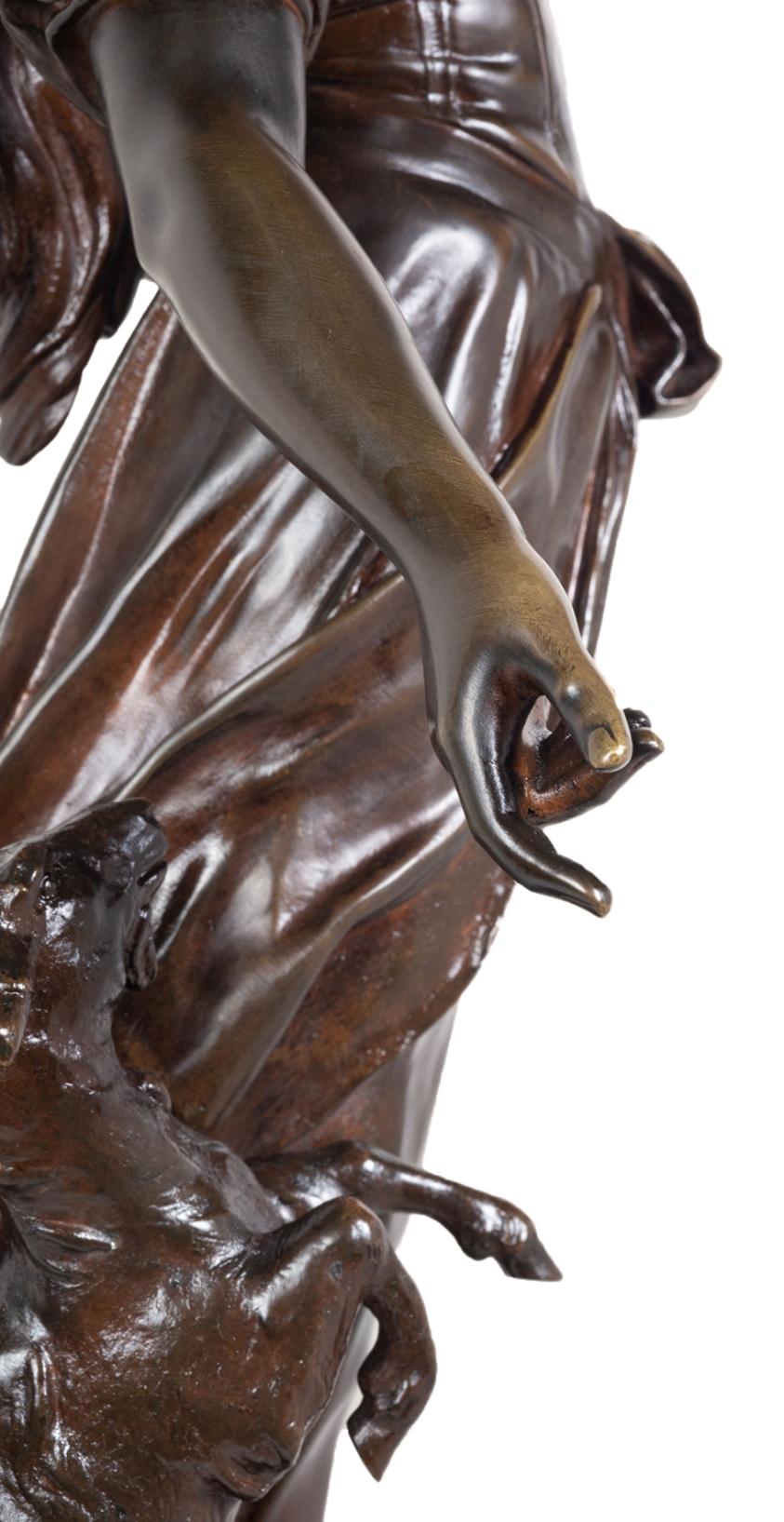 19th Century Bronze Statue of Esmeralda, by Marioton 2