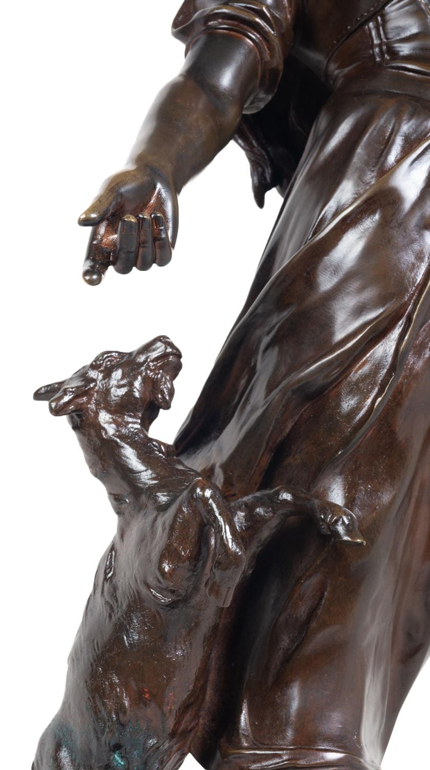 Bronze Statue d'Esmeralda en bronze du 19e siècle, par Marioton en vente