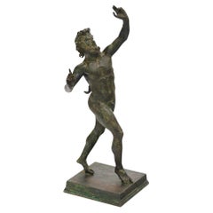 Statue de faune en bronze du 19ème siècle par Chiurazzi