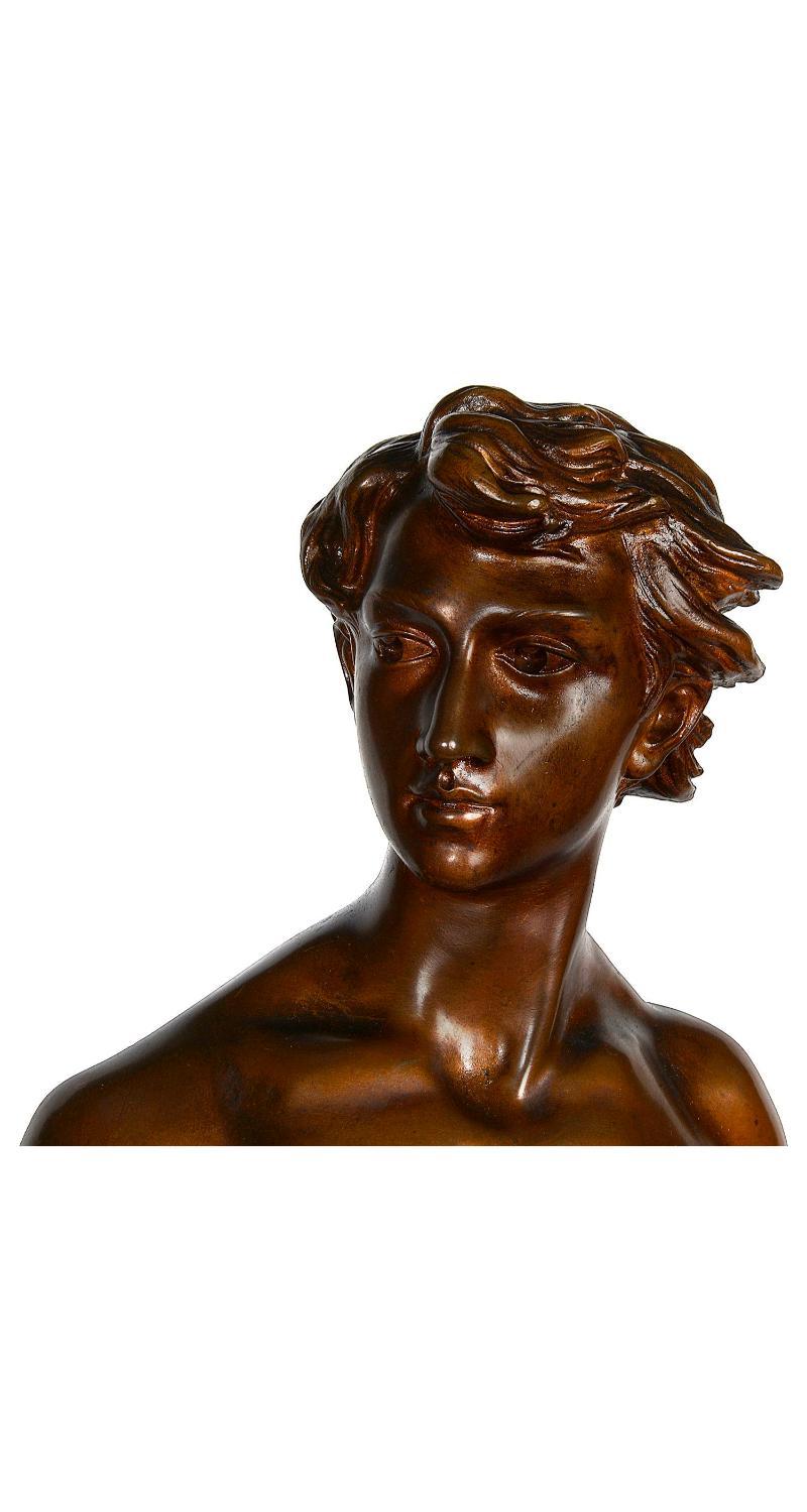 A fine quality 19th Century patinated bronze study of 'Le Devoir' (Duty) by Adrien Étienne Gaudez

Batch 75 61139 CZKN

Adrien Étienne Gaudez (2 February 1845 – 23 January 1902) was a French sculptor who worked in the 19th century. He produced