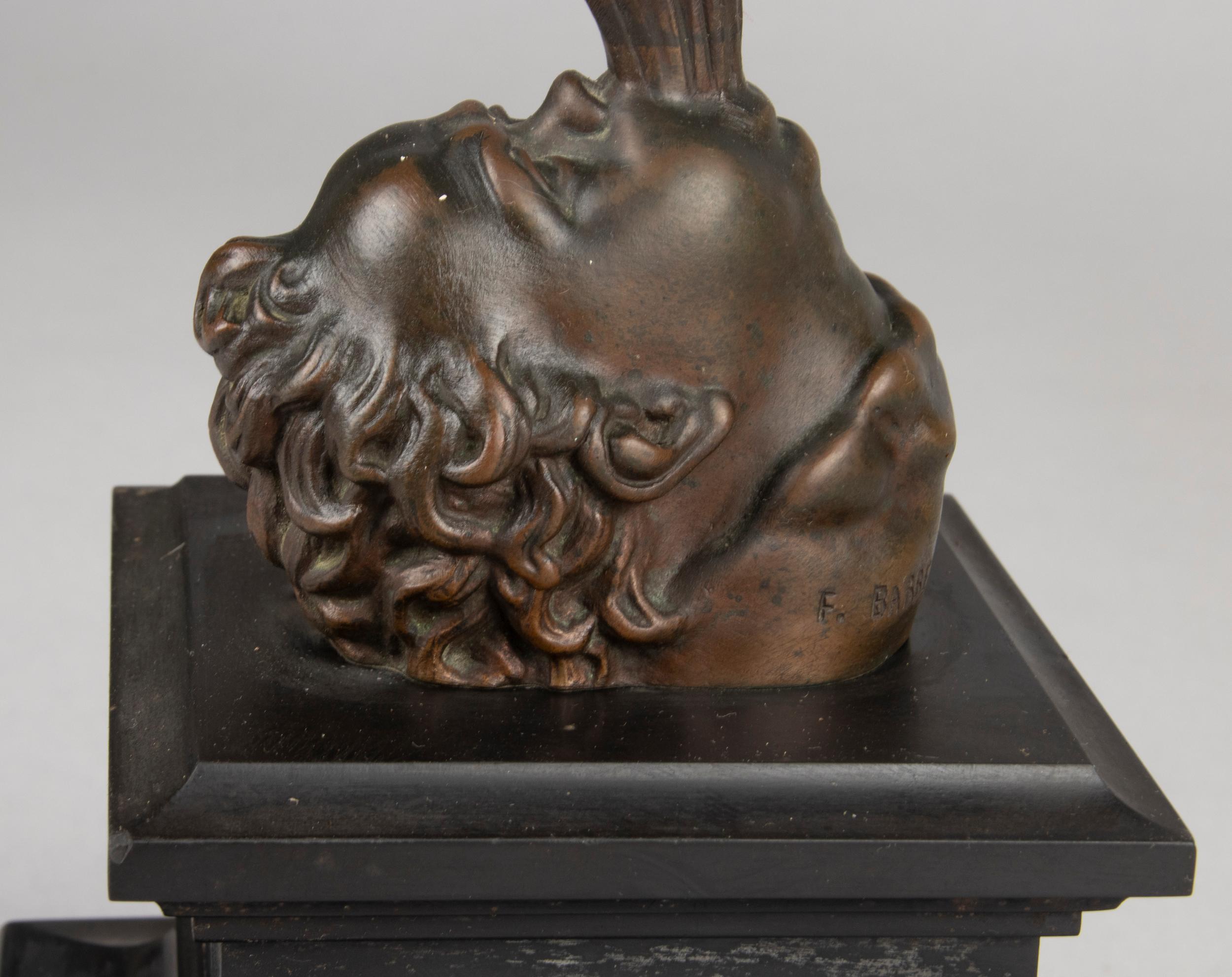 Statue de Mercure en bronze du 19ème siècle / Hermès par Ferdinand Barbedienne 4