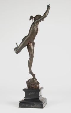 19th Century Bronze Statue of Mercury / Hermes by Ferdinand Barbedienne